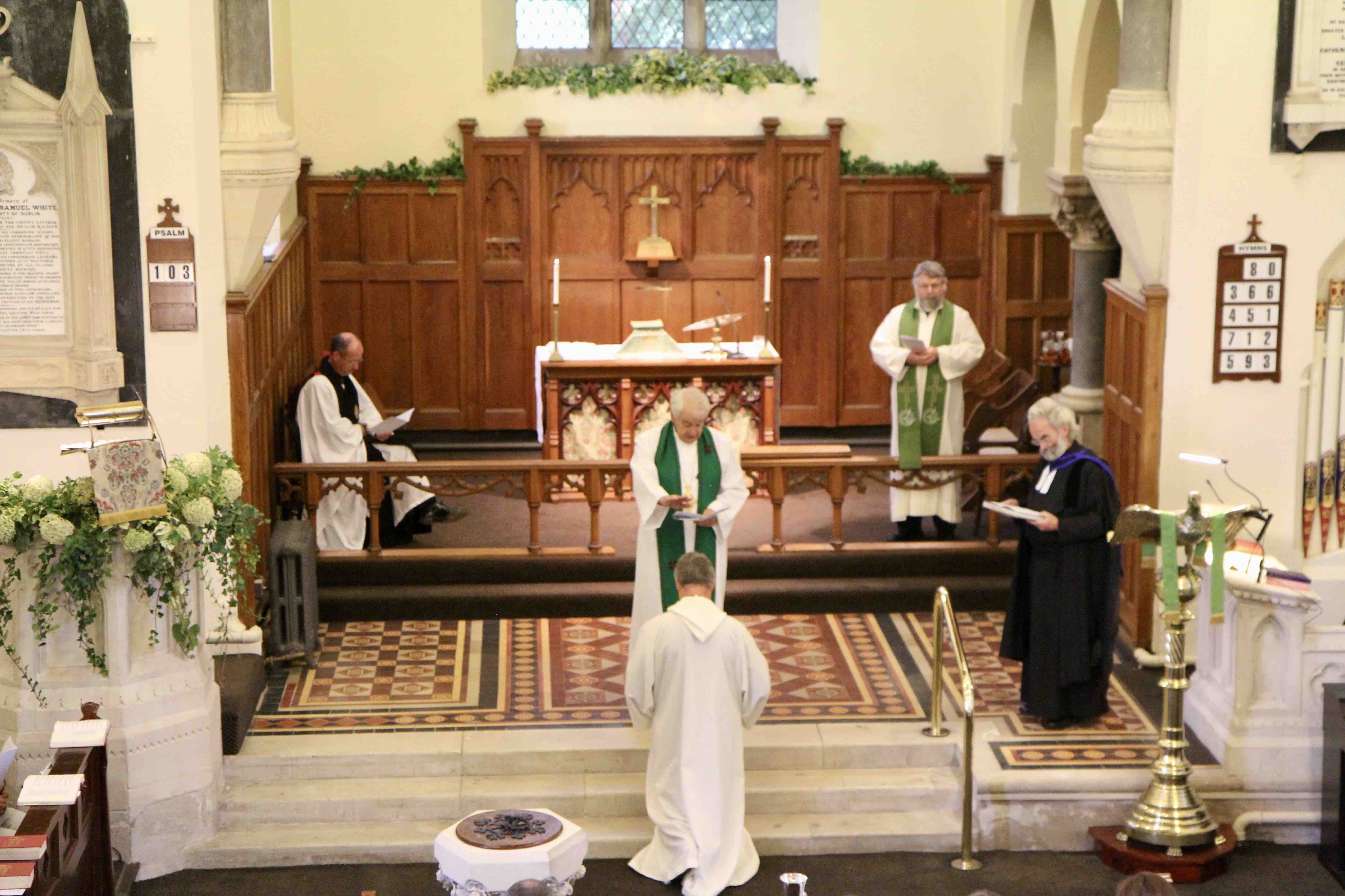 The institution of the Revd David Bowles by Archbishop Michael Jackson.