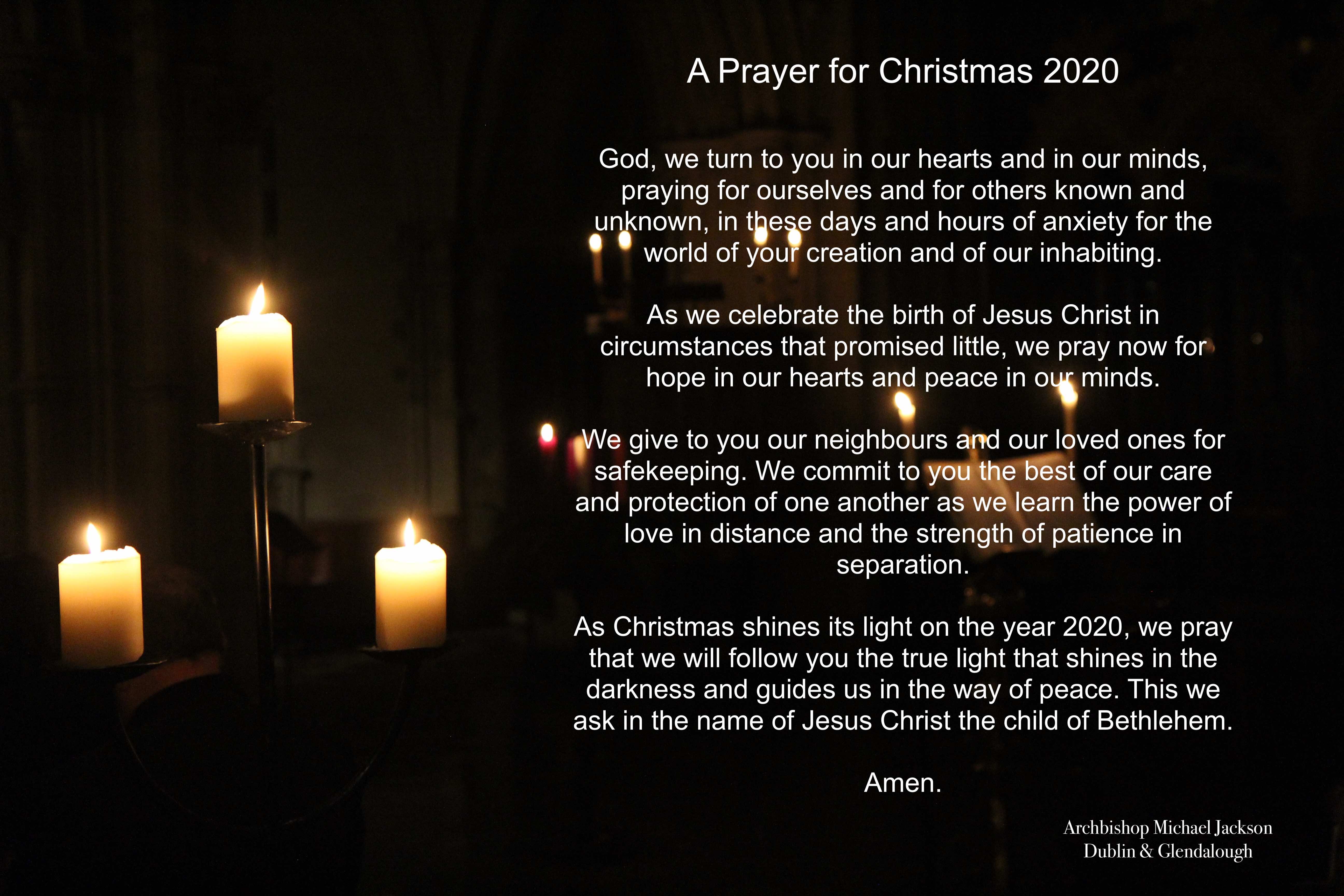 A Prayer for Christmas 2020 - The United Dioceses of Dublin and