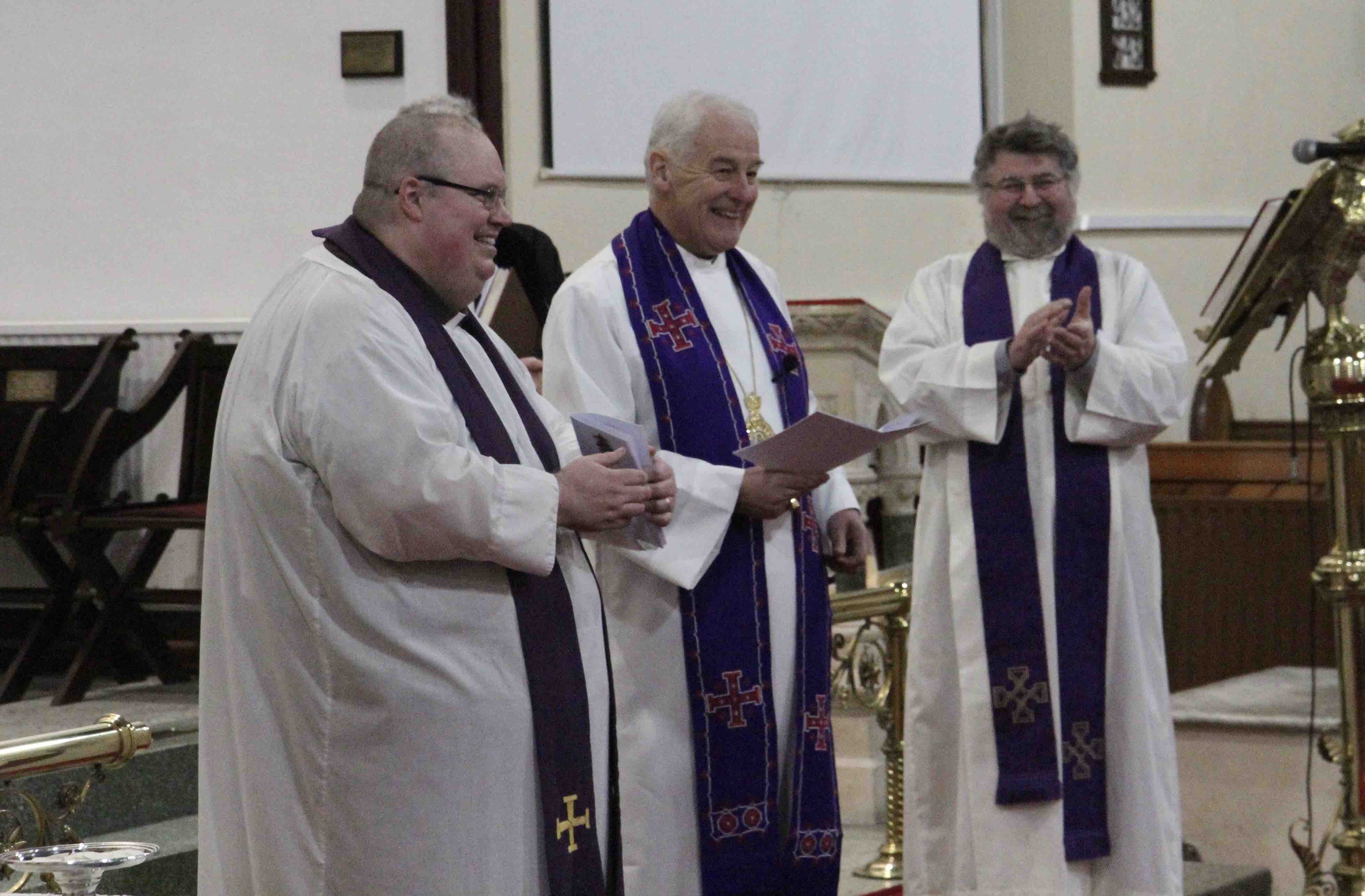 The Revd Conor O'Reilly is welcomed as the new Rector of Athy Union.