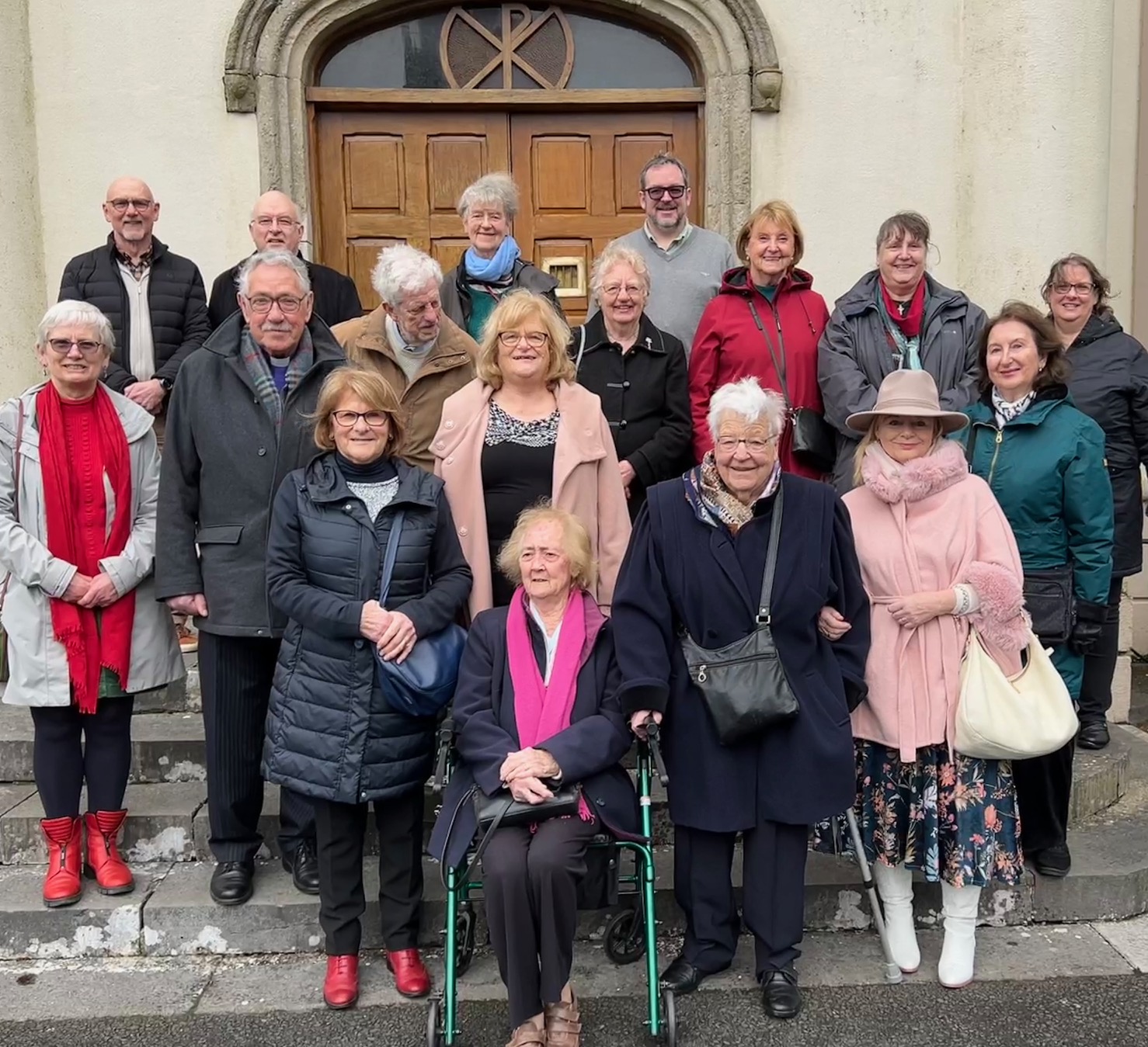 Our happy pilgrims on Retreat at Mt. St. Joseph's Abbey, Roscrea