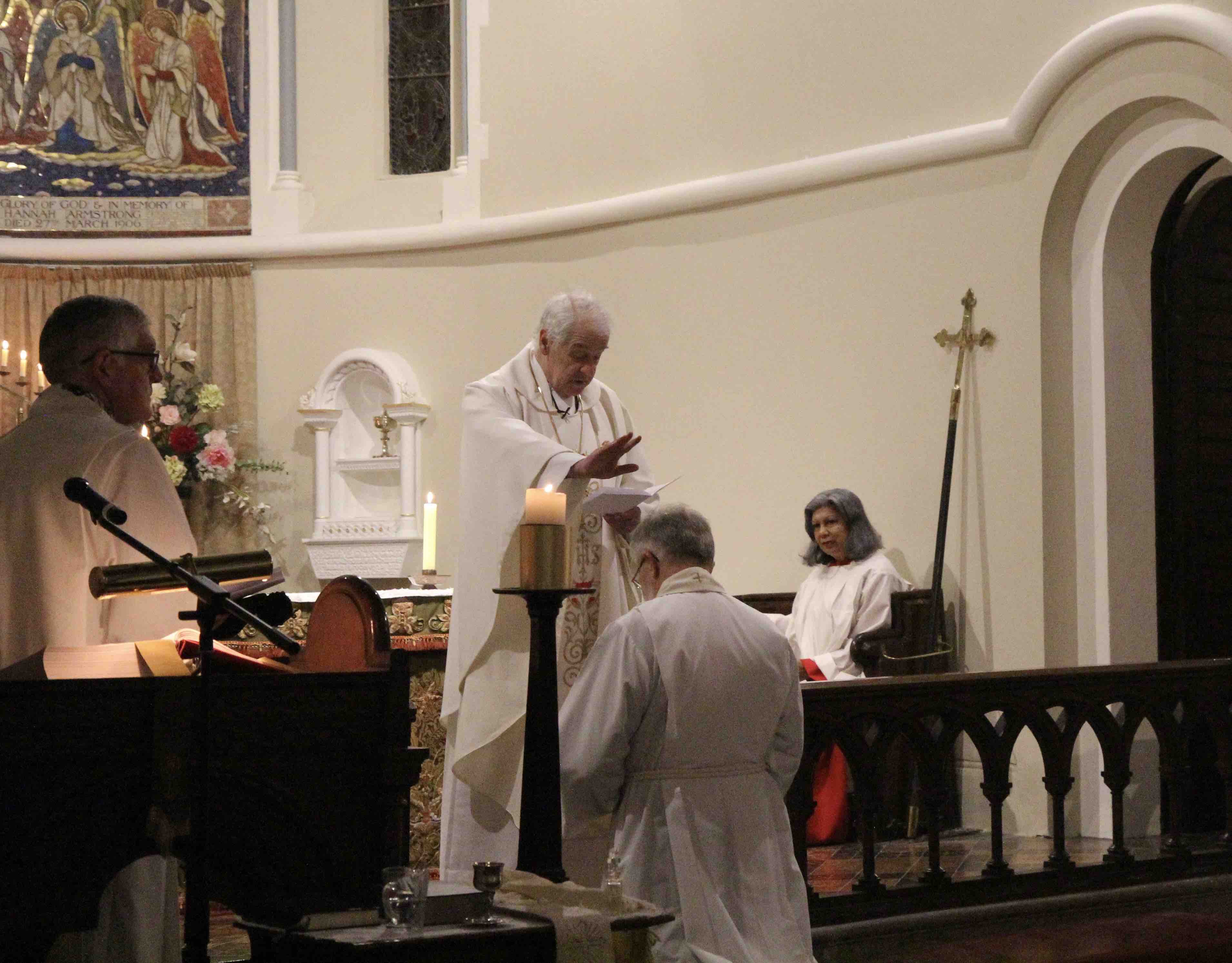 The care of the people of St John's is committed to their new Chaplain.