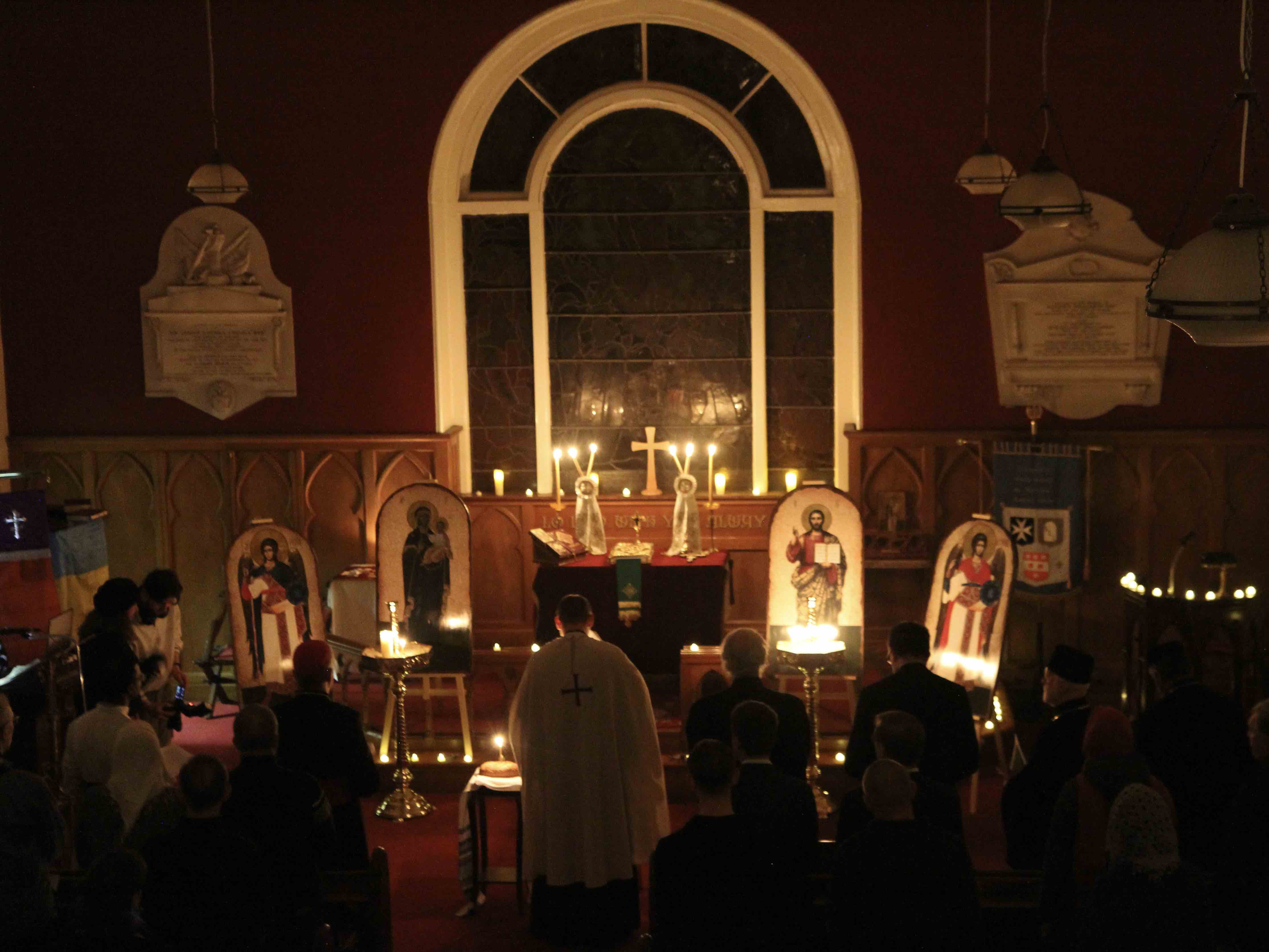 During the Prayer for Ukraine.