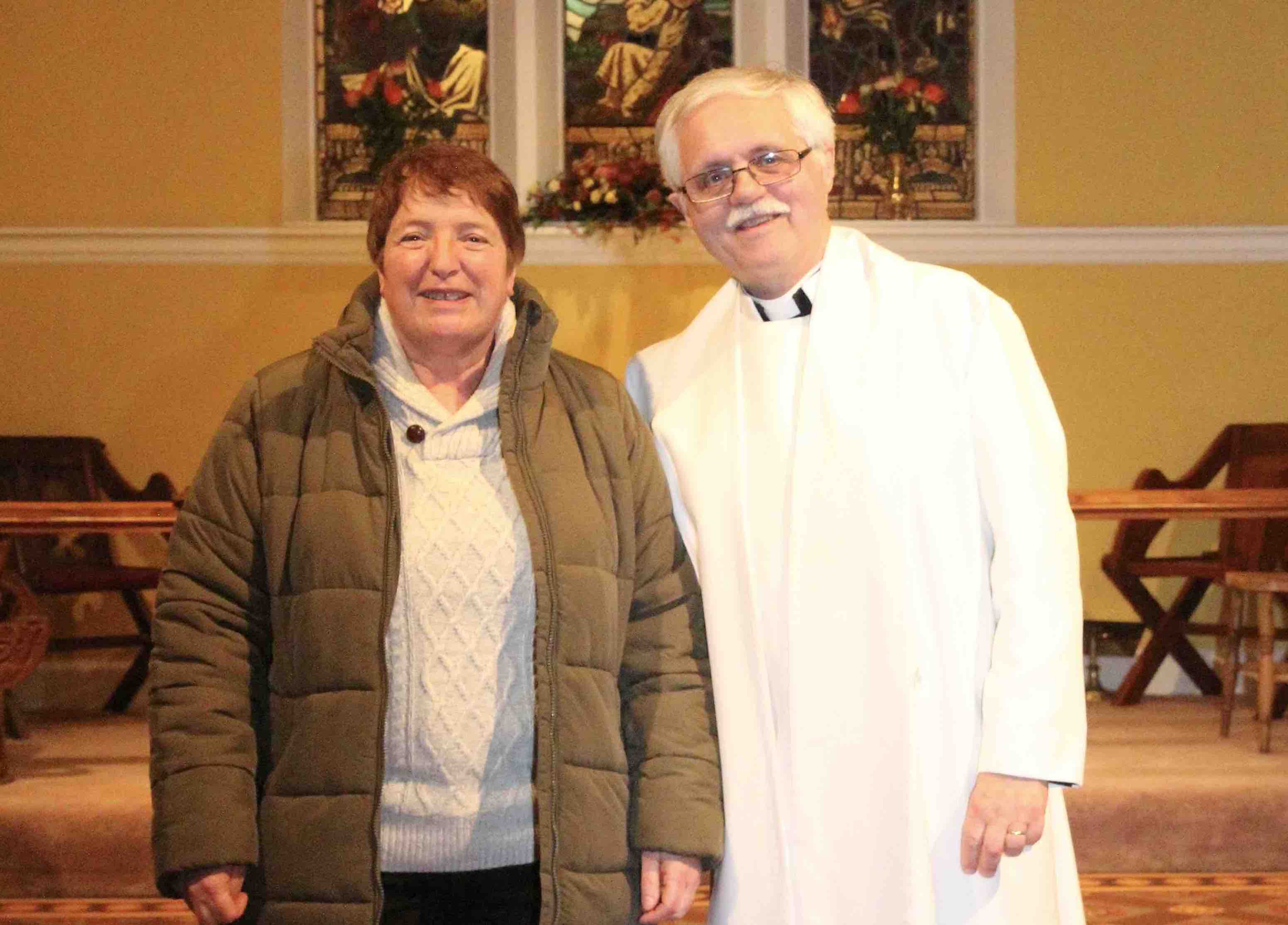 The Revd Ken and Lesley Rue.