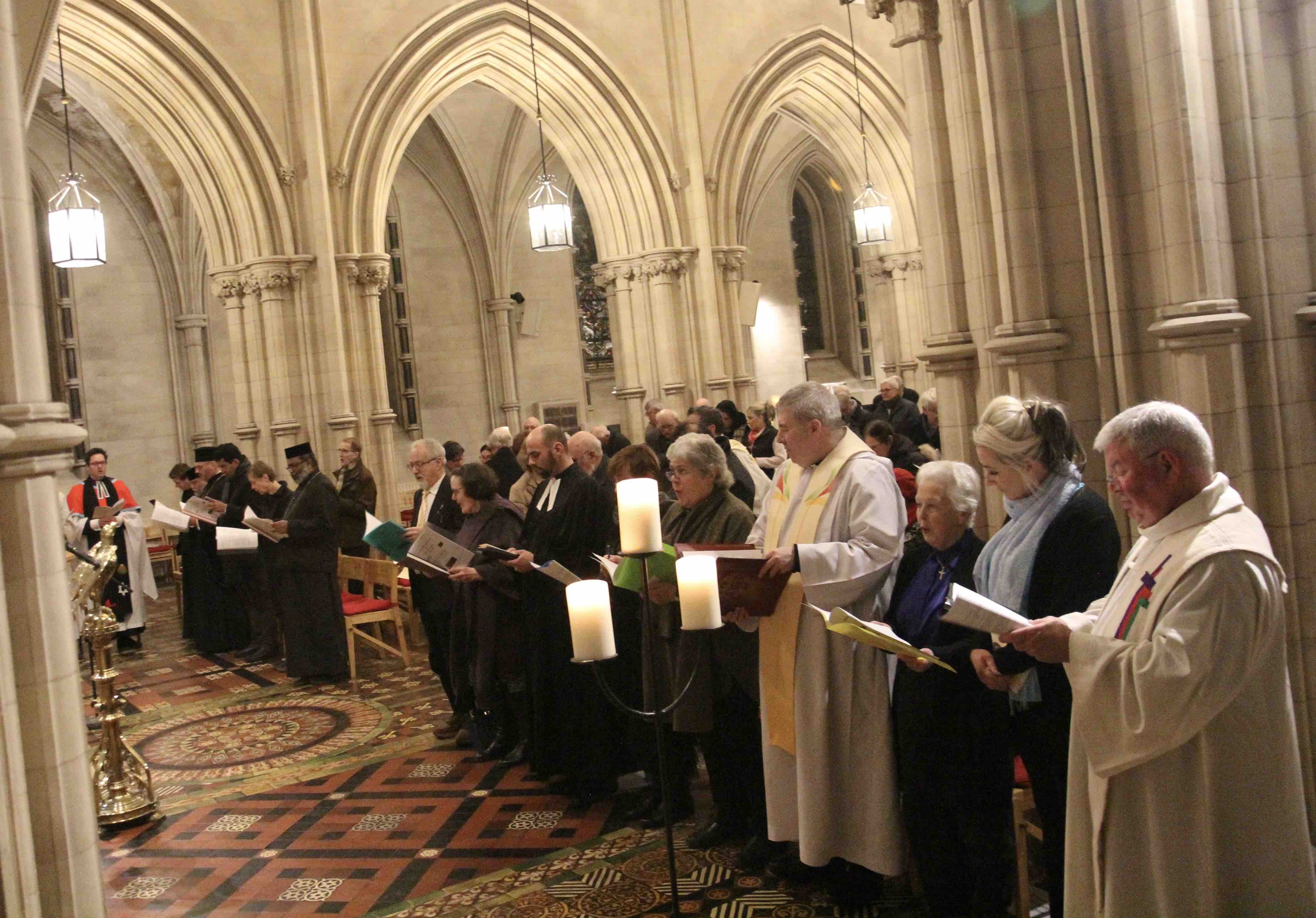 Church leaders and representatives during the service.