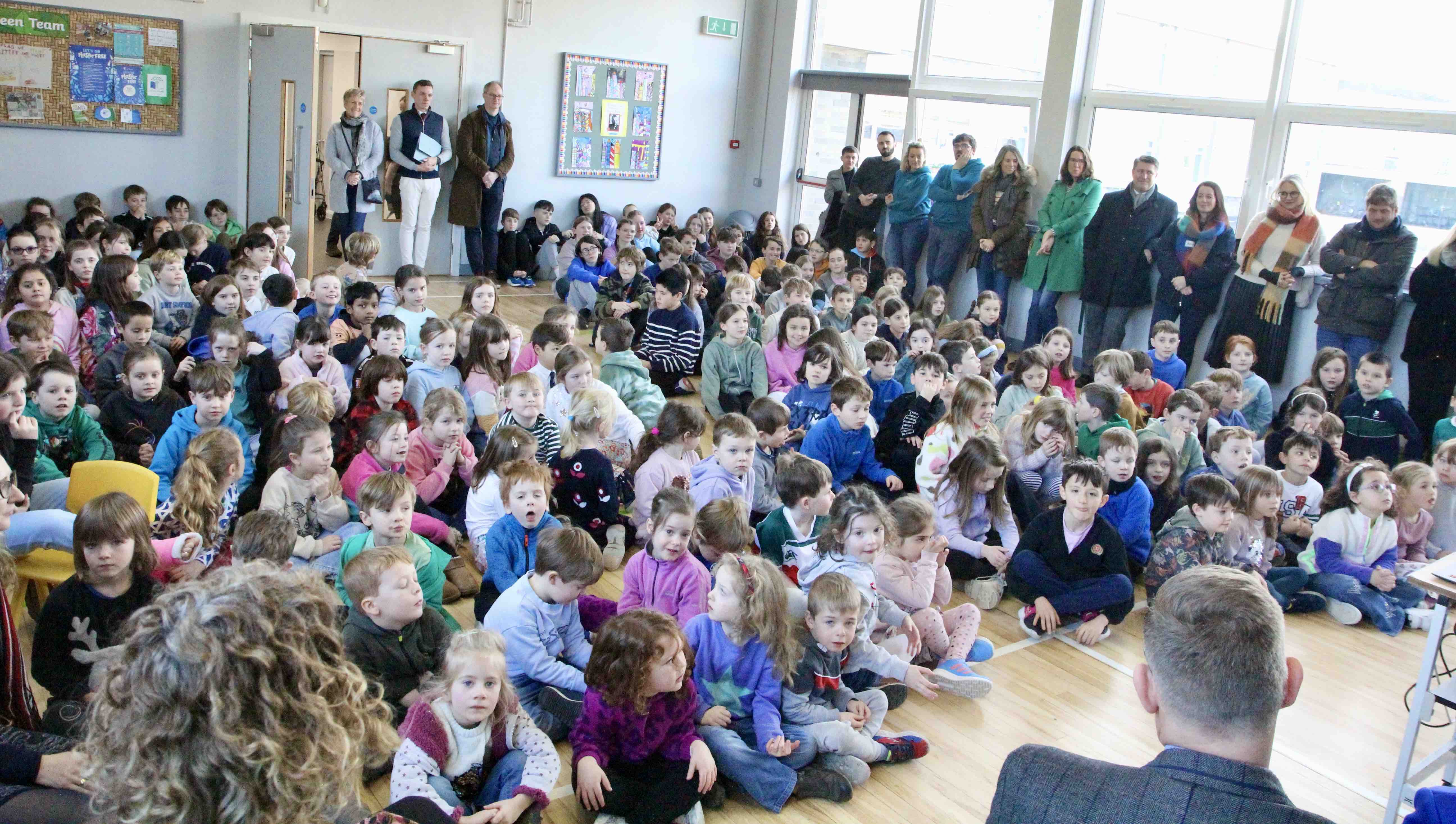 The children in KPS were in great voice for the opening of their extension.