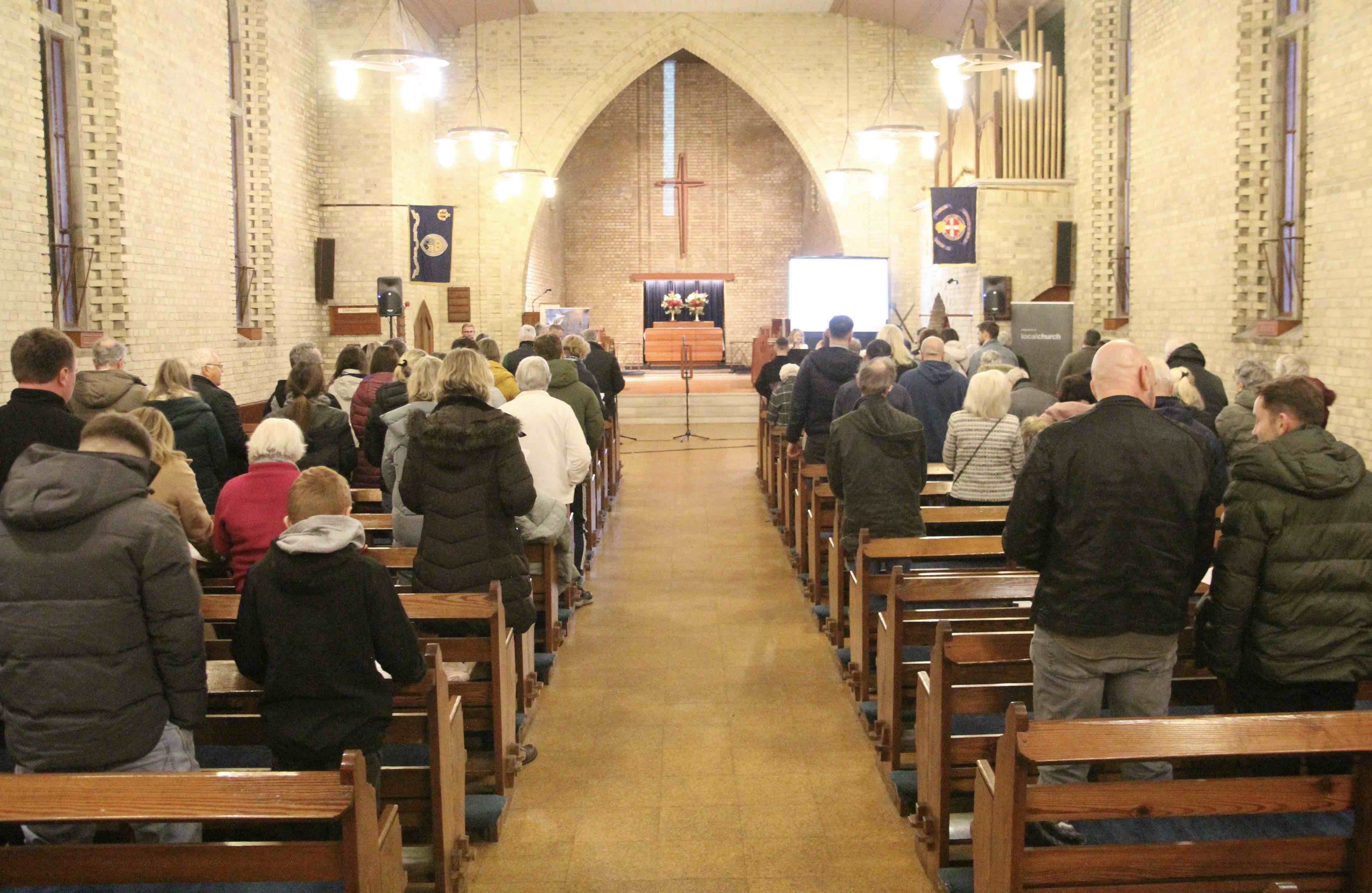 Great support in St Mary's Church from parishioners and friends from St Mary's and St Catherine's as well as local supporters.