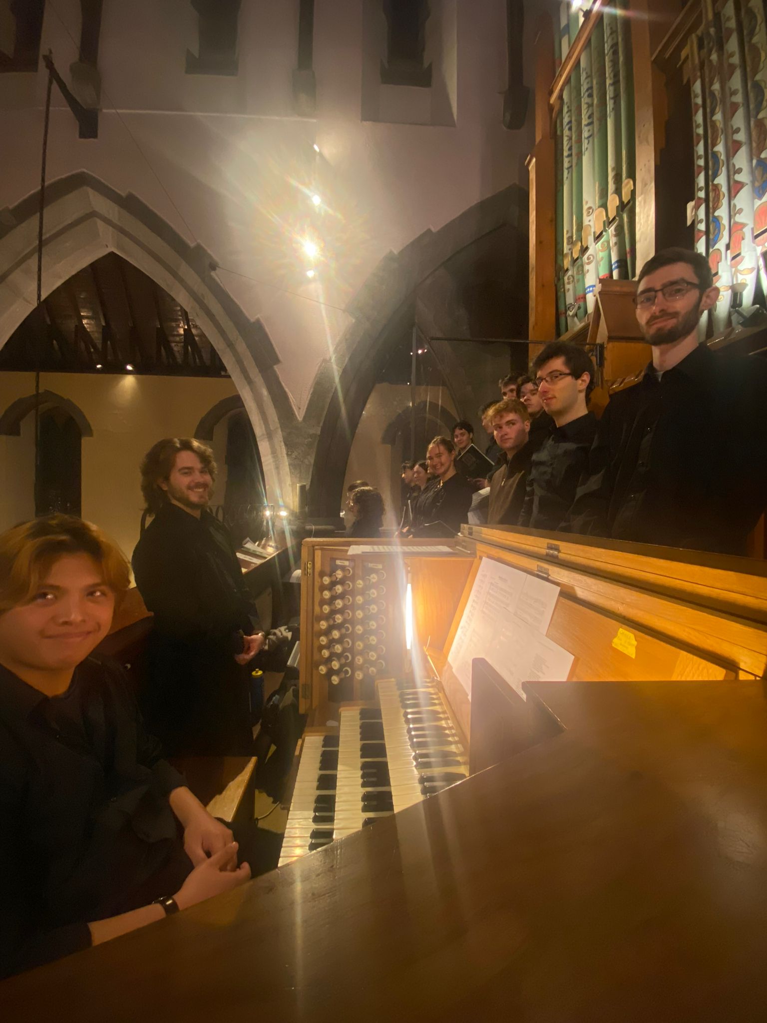 The Chapel Choir in the gallery of St John's Roman Catholic Cathedral in Limerick.