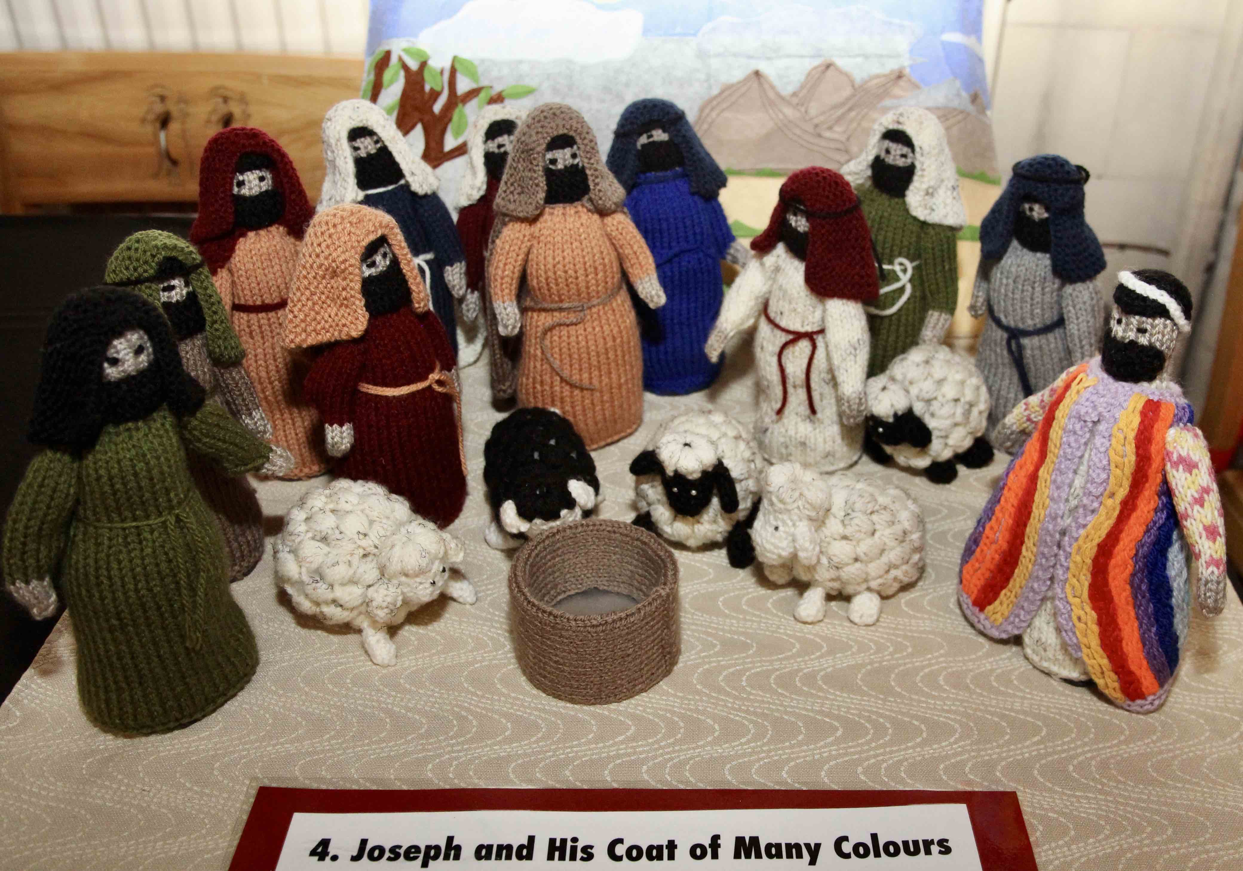 Joseph and his coat of many colours.