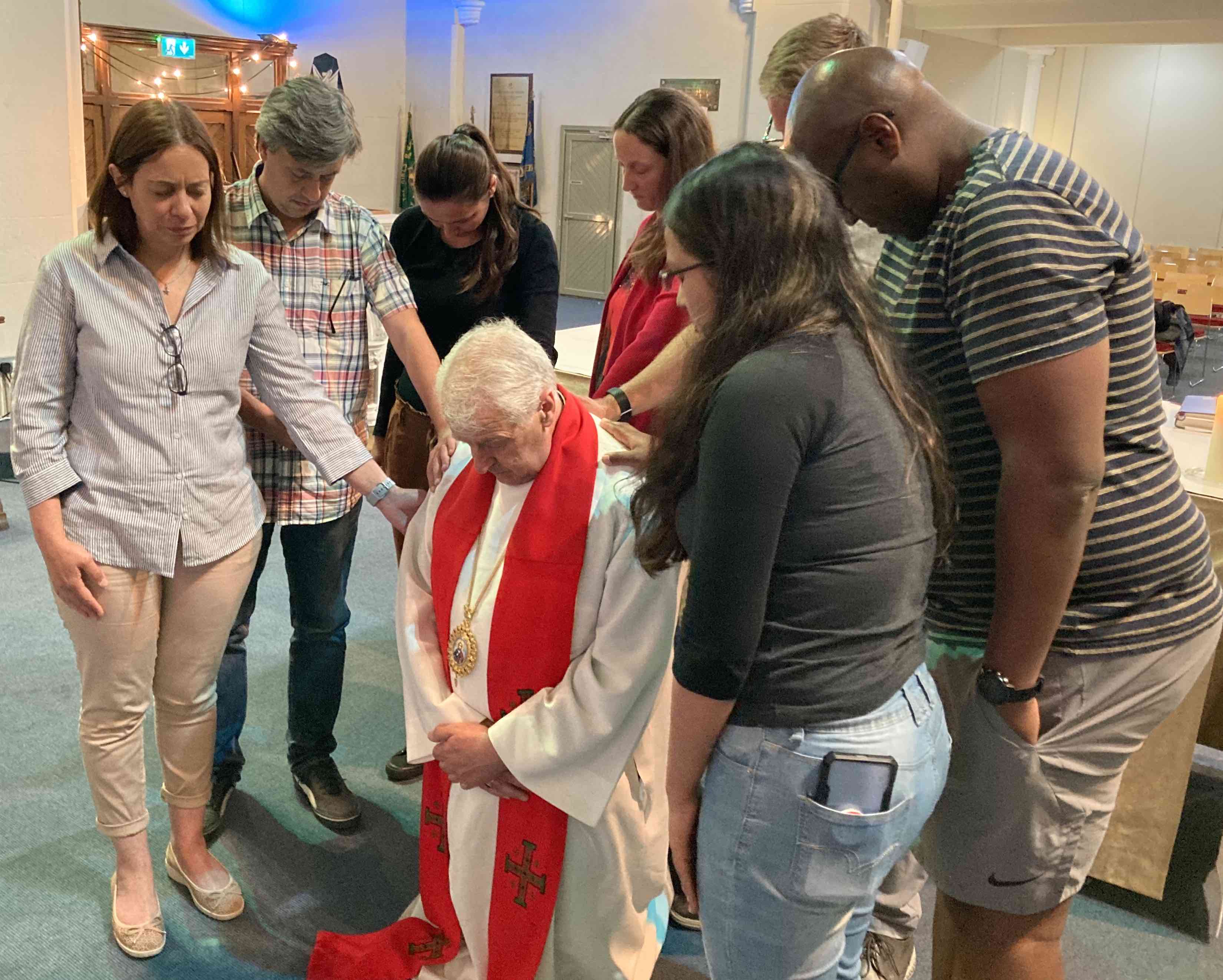 Archbishop Jackson is commissioned by members of Holy Trinity Rathmines ahead of Lambeth 2022.