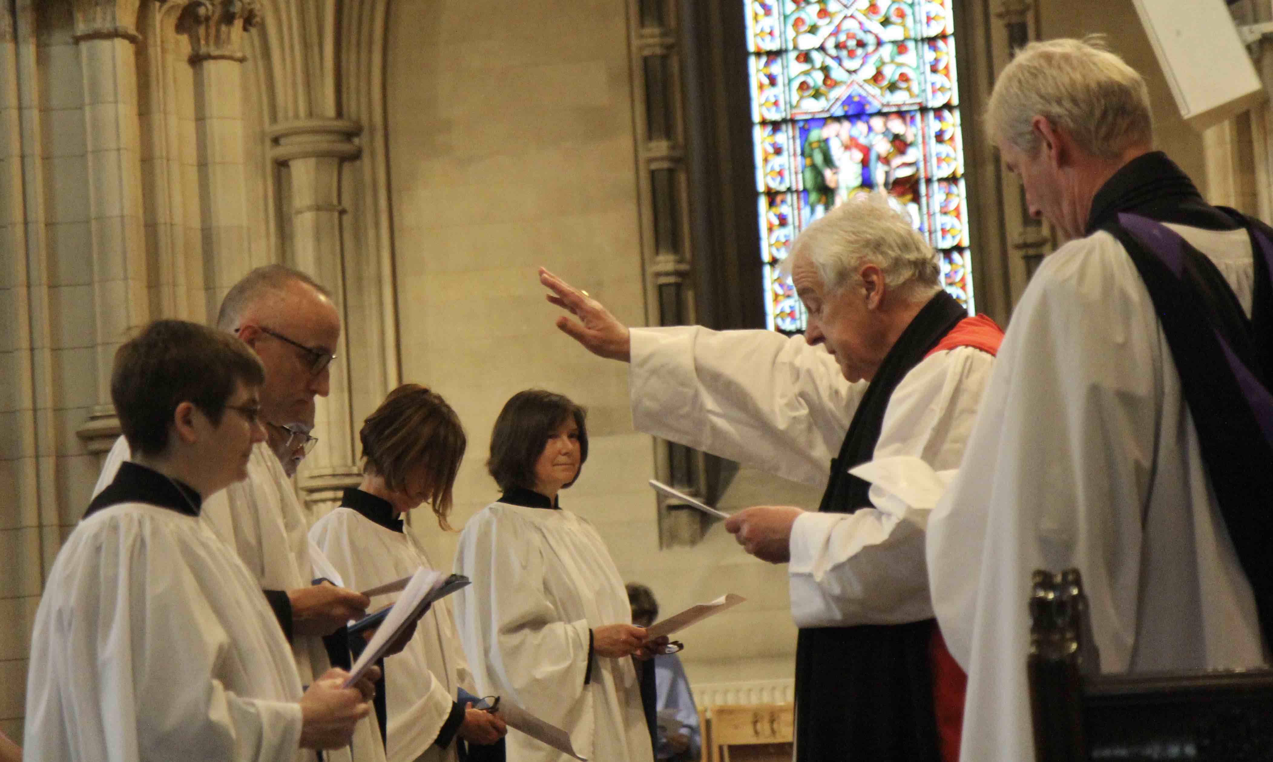 The Diocesan Readers are commissioned by Archbishop Michael Jackson.