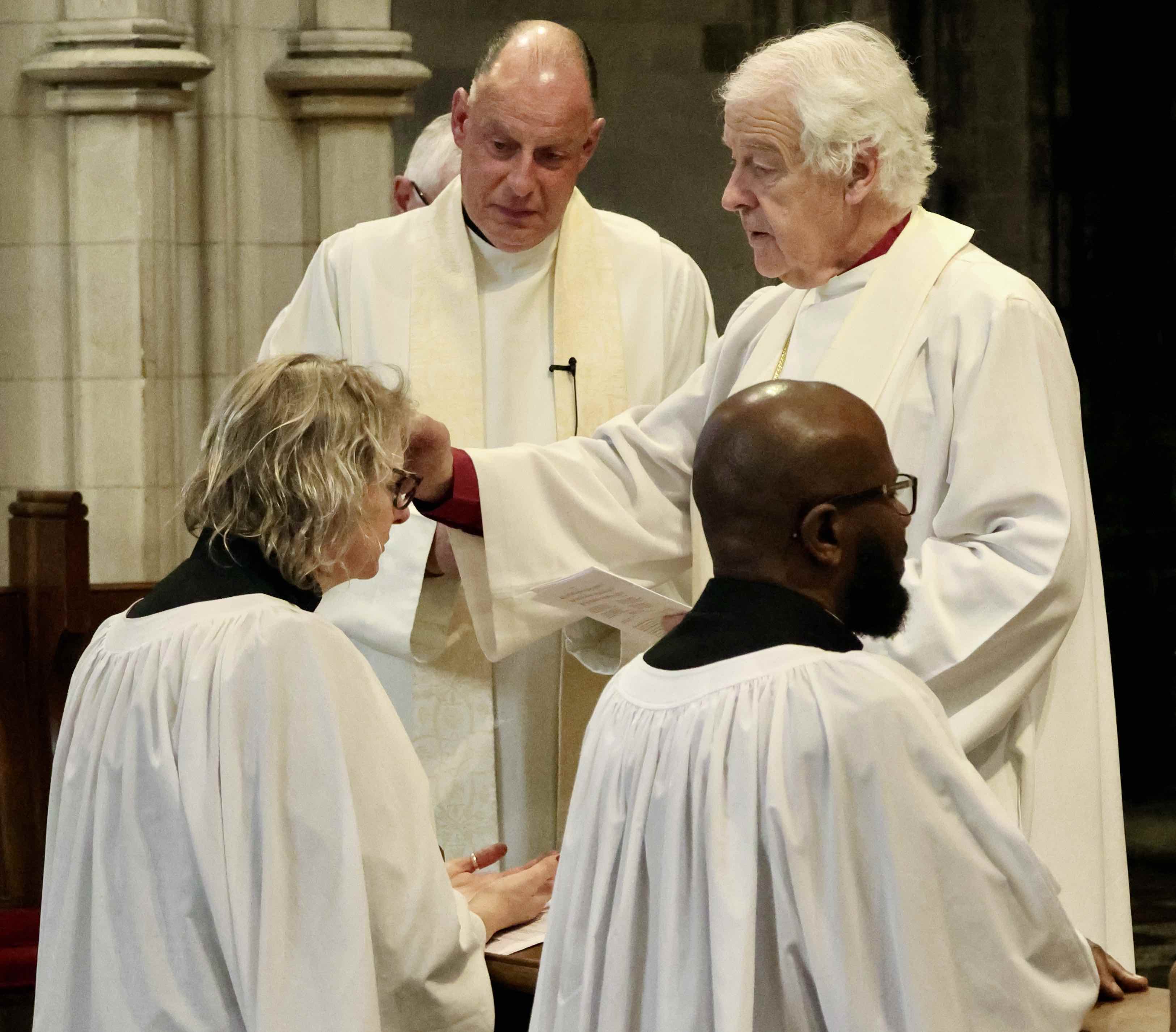 The new Deacons are ordained.