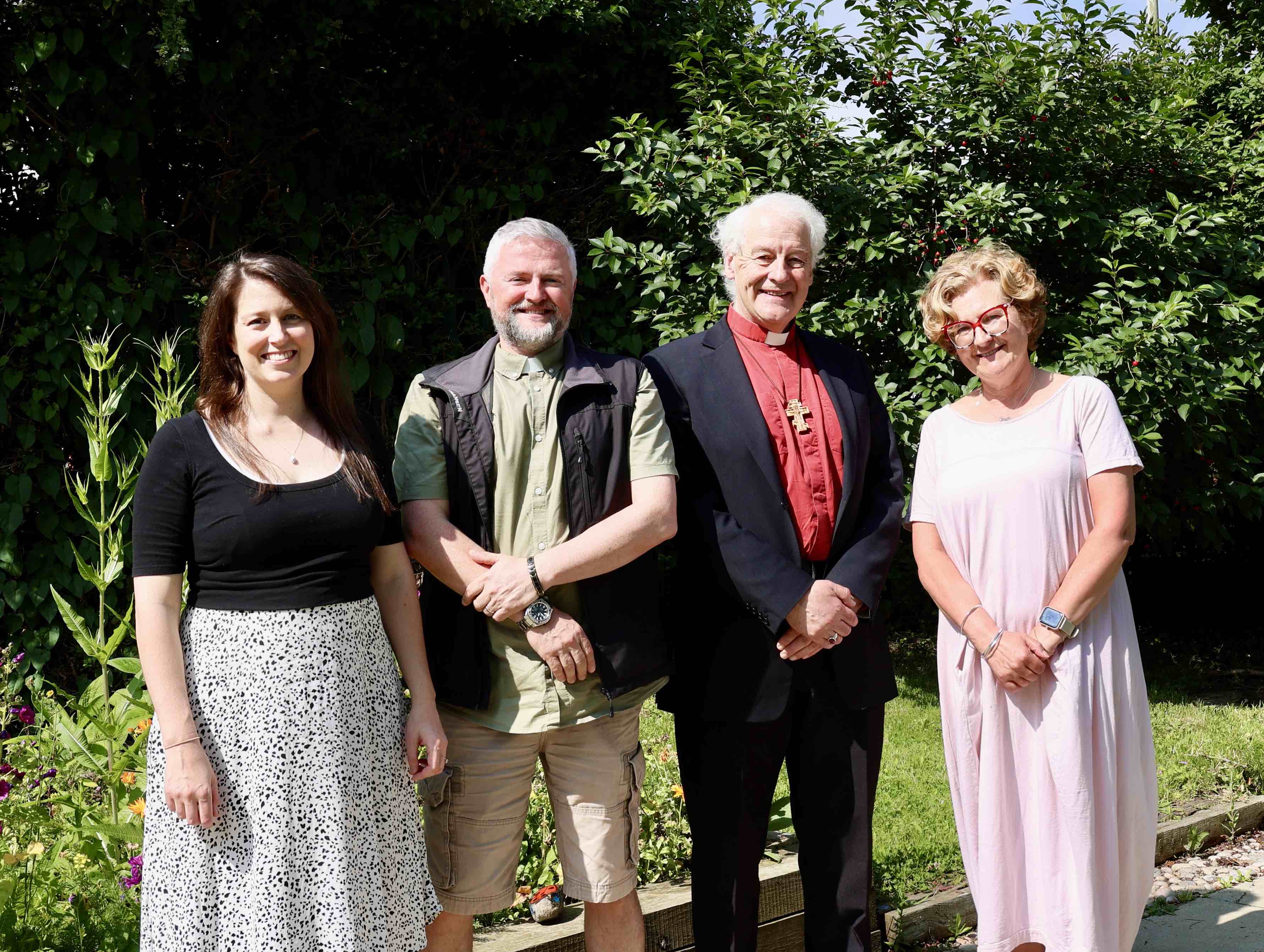 KOTG NS Principal Rachel Gavin, Canon Alan Breen, Archbishop Michael Jackson and Michelle Keogh.