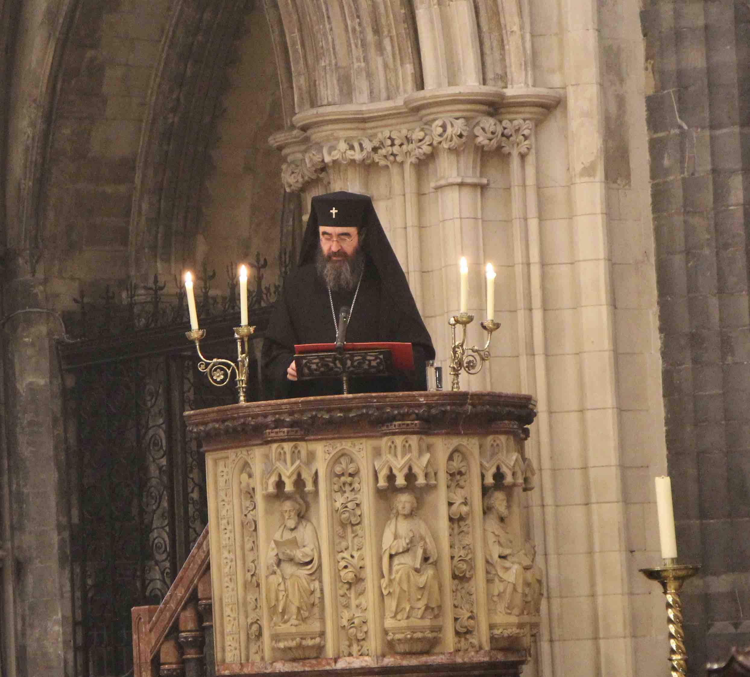 Metropolitan Josef preaching.