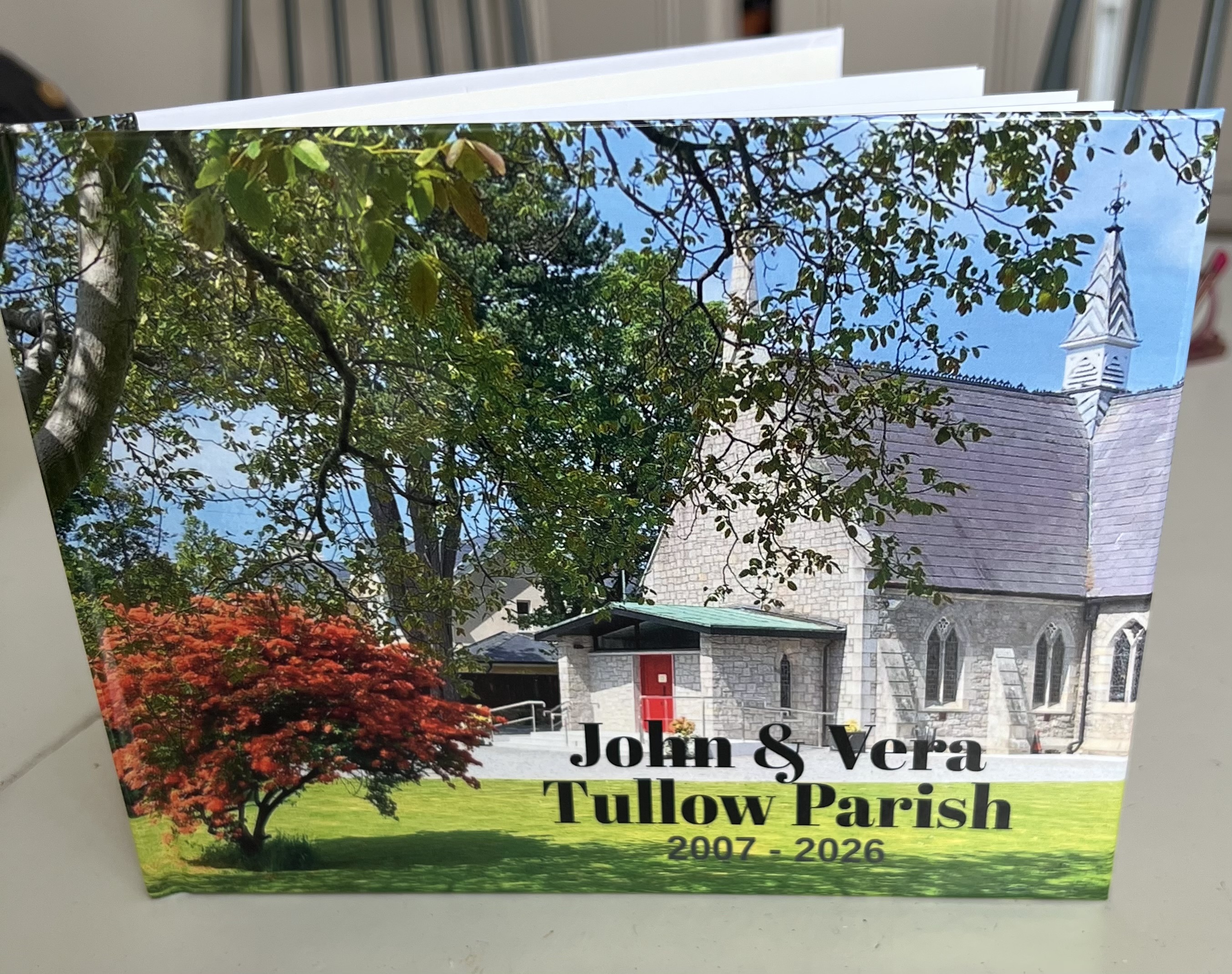 The card designed to mark John's retirement.