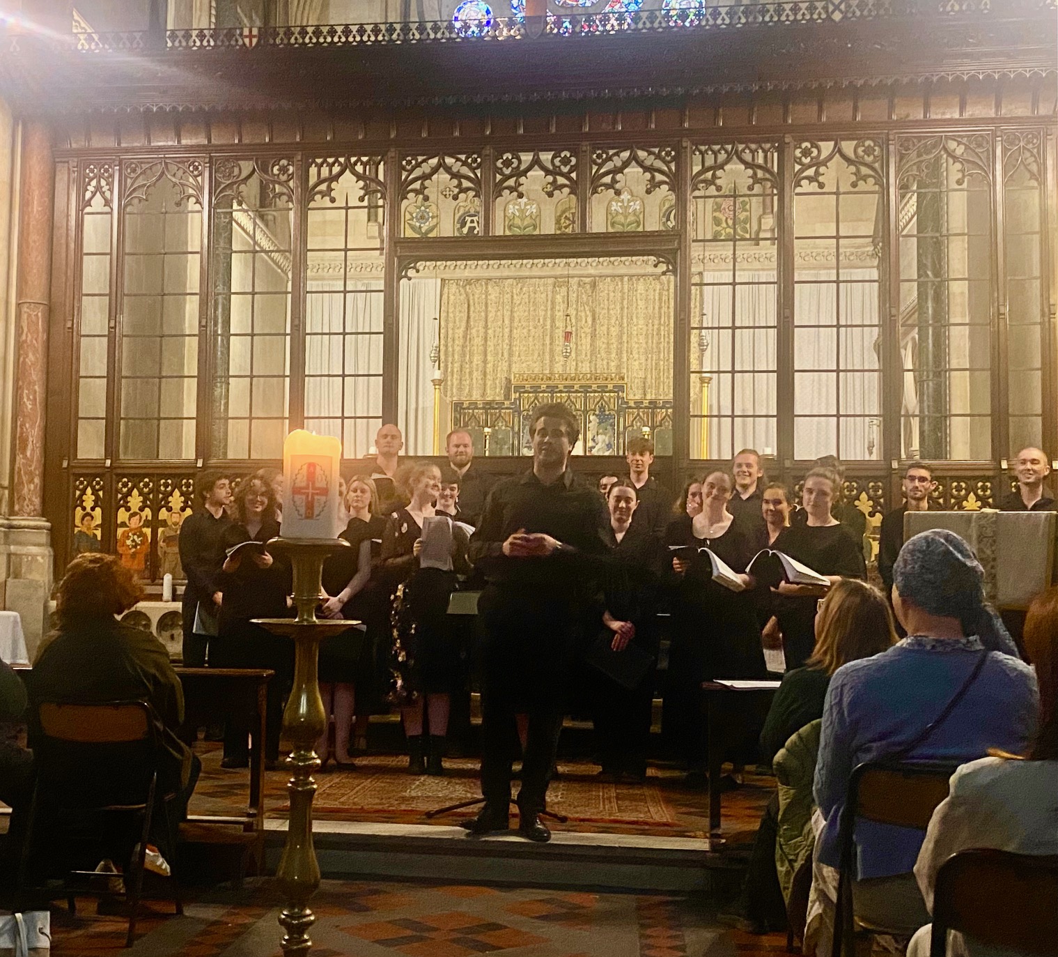 The TCD Chapel Choir singing at a concert in Christ Church, Istanbul.
