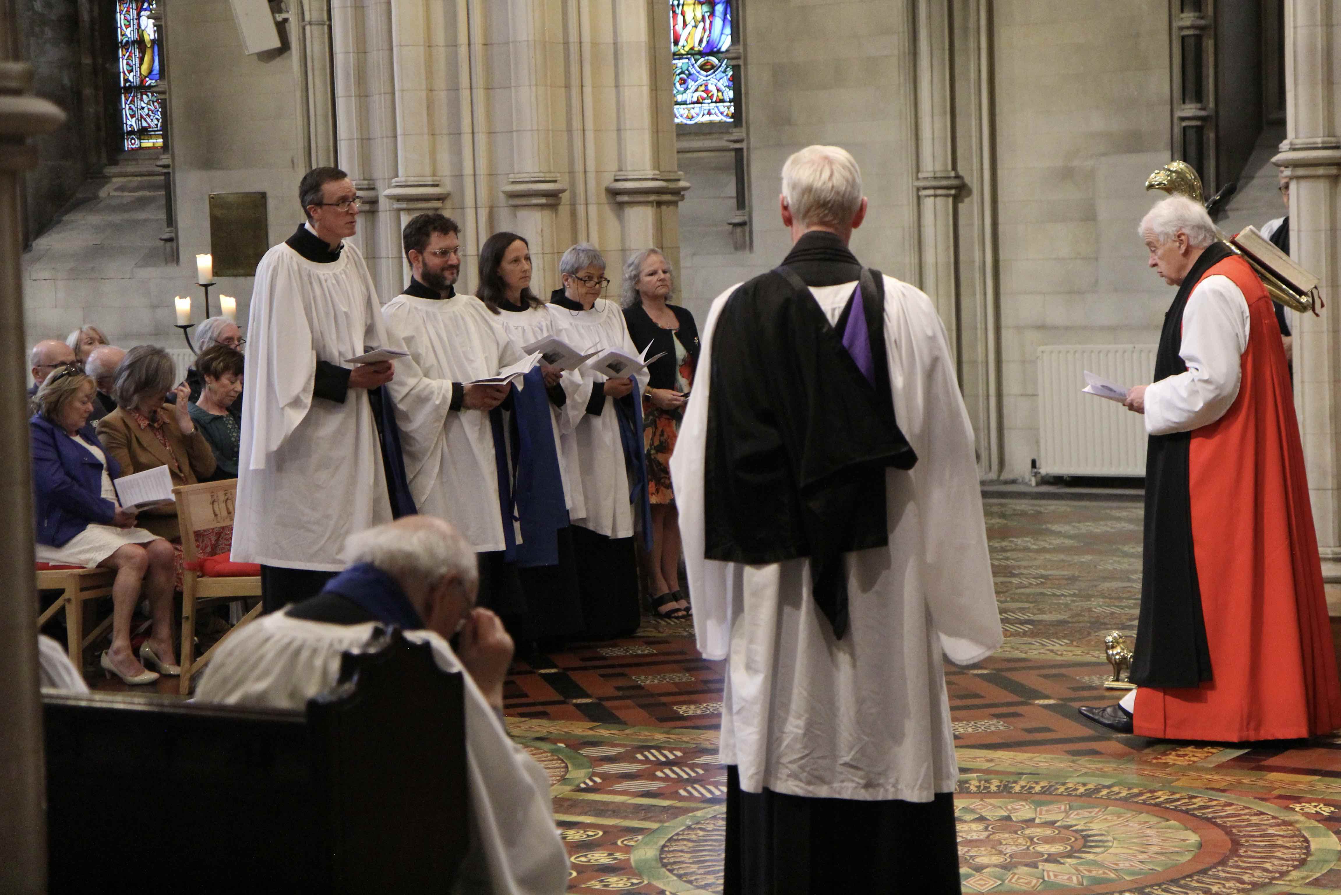 The commissioning of Lay Readers in Christ Church Cathedral.