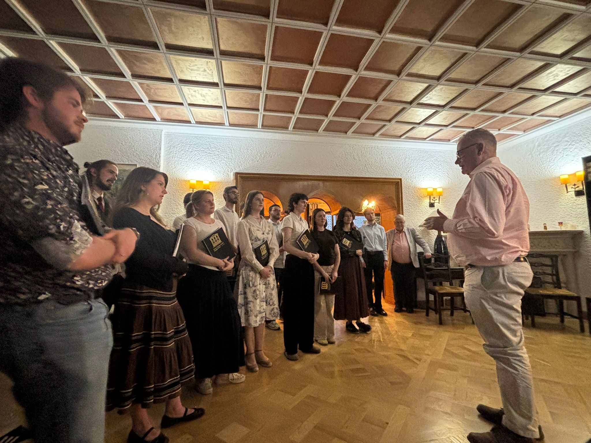 The Chapel Choir with the Irish Ambassador to Romania He Brendan Ward.