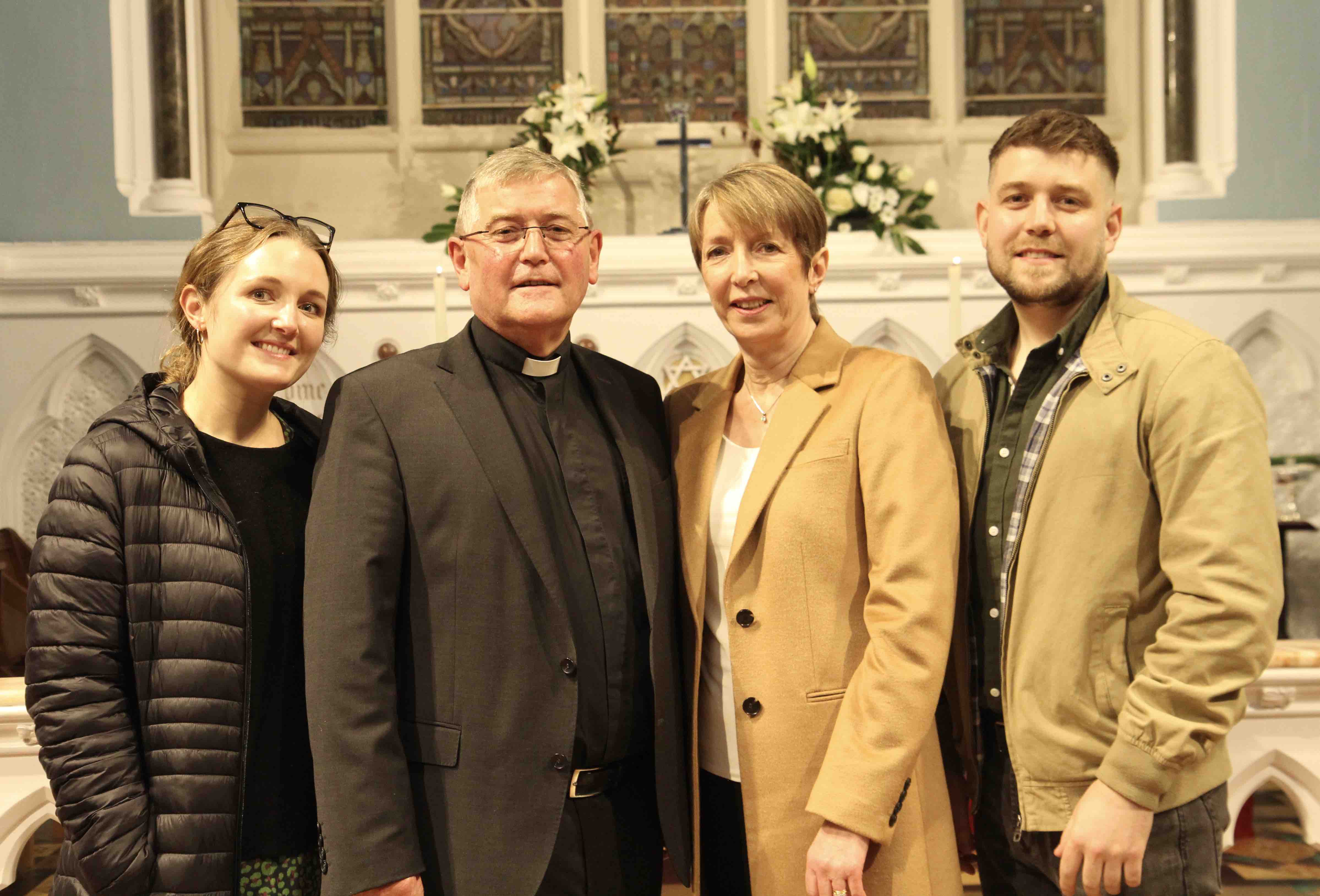 The Revd Nigel Pierpoint, his wife Anne and their children Claire and Stephen