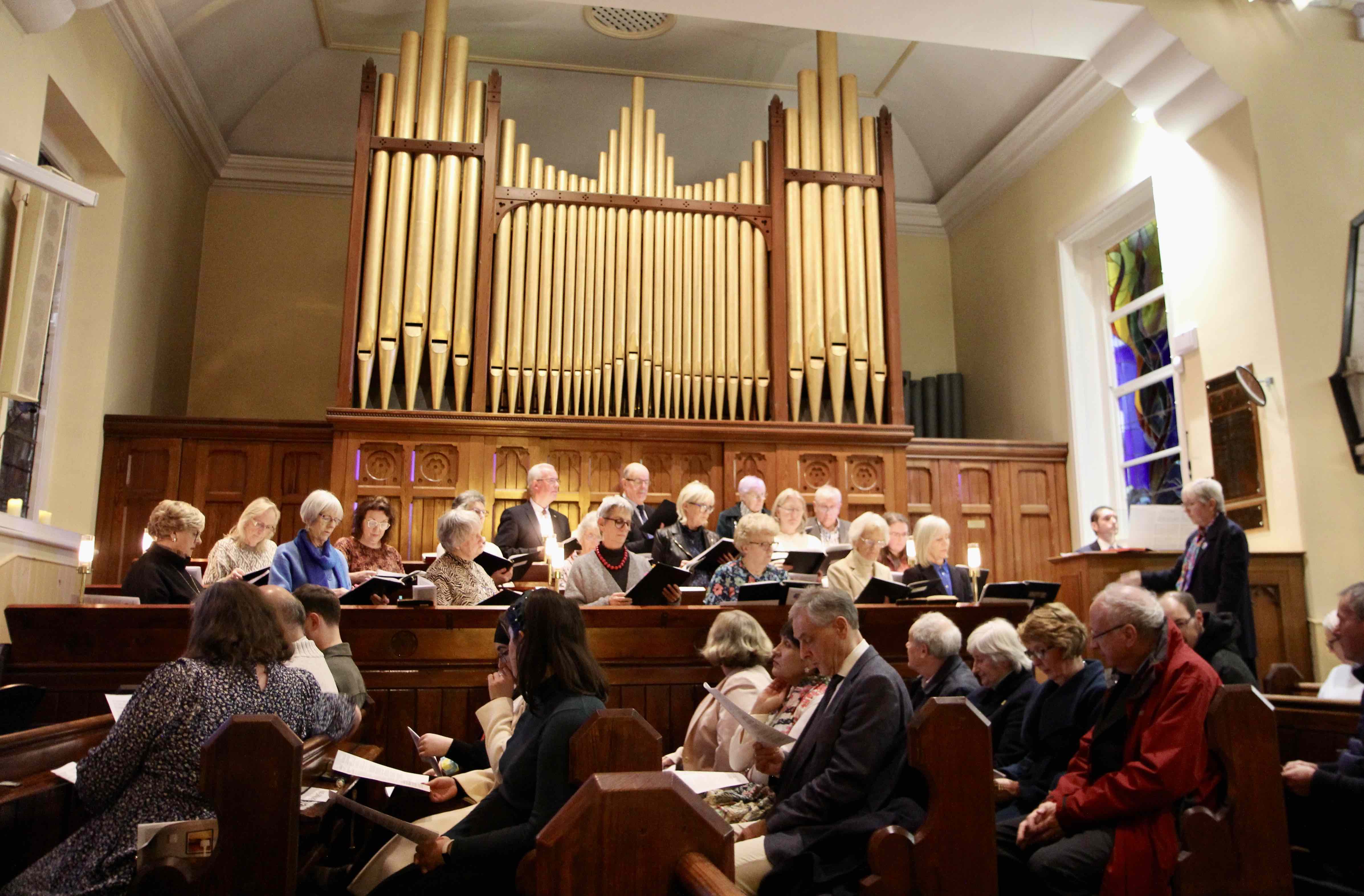 Rathfarnham Church Choir singing the anthem accompanied by the newly refurbished organ.
