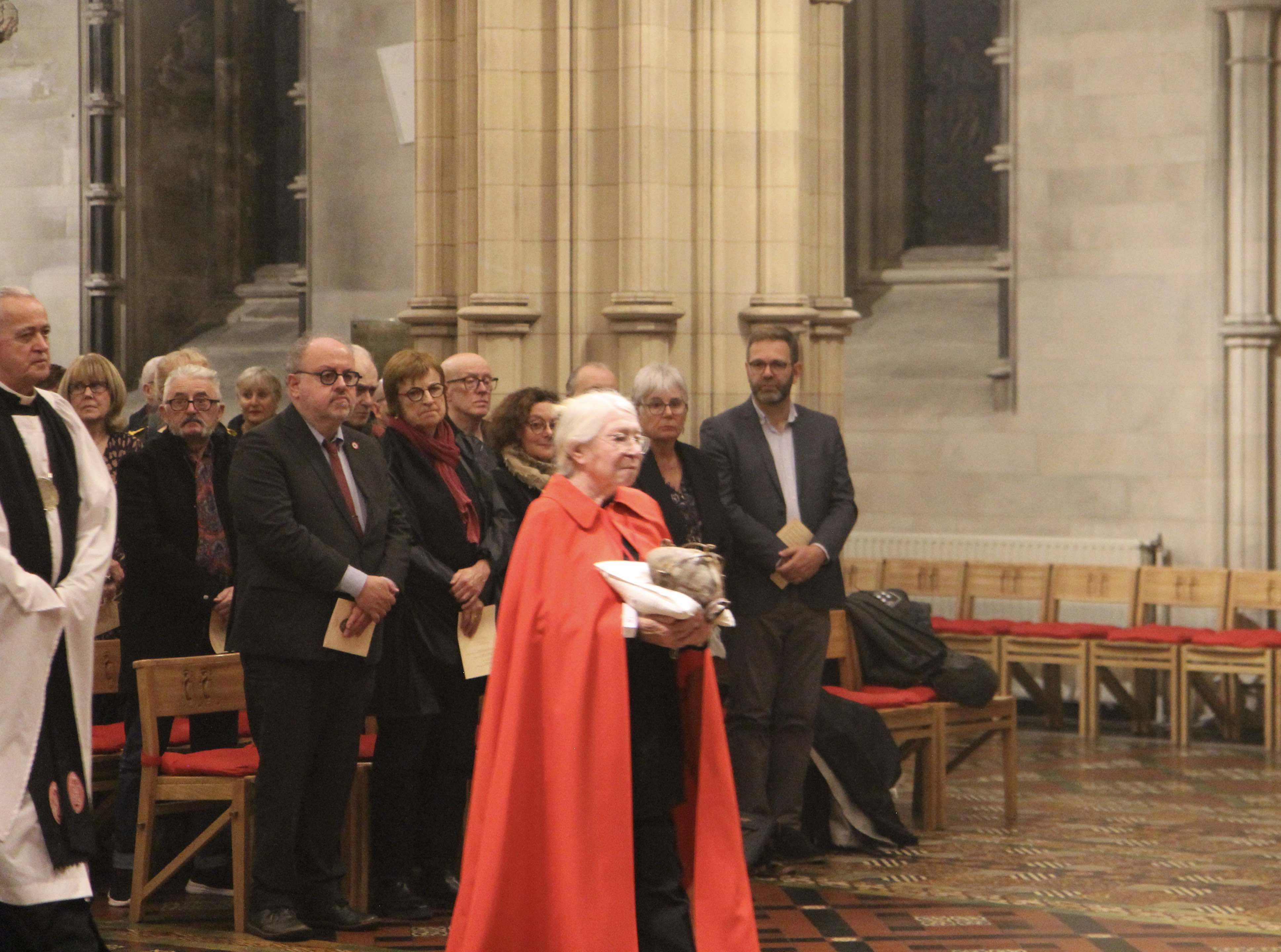 Jean Finch processes with the heart.