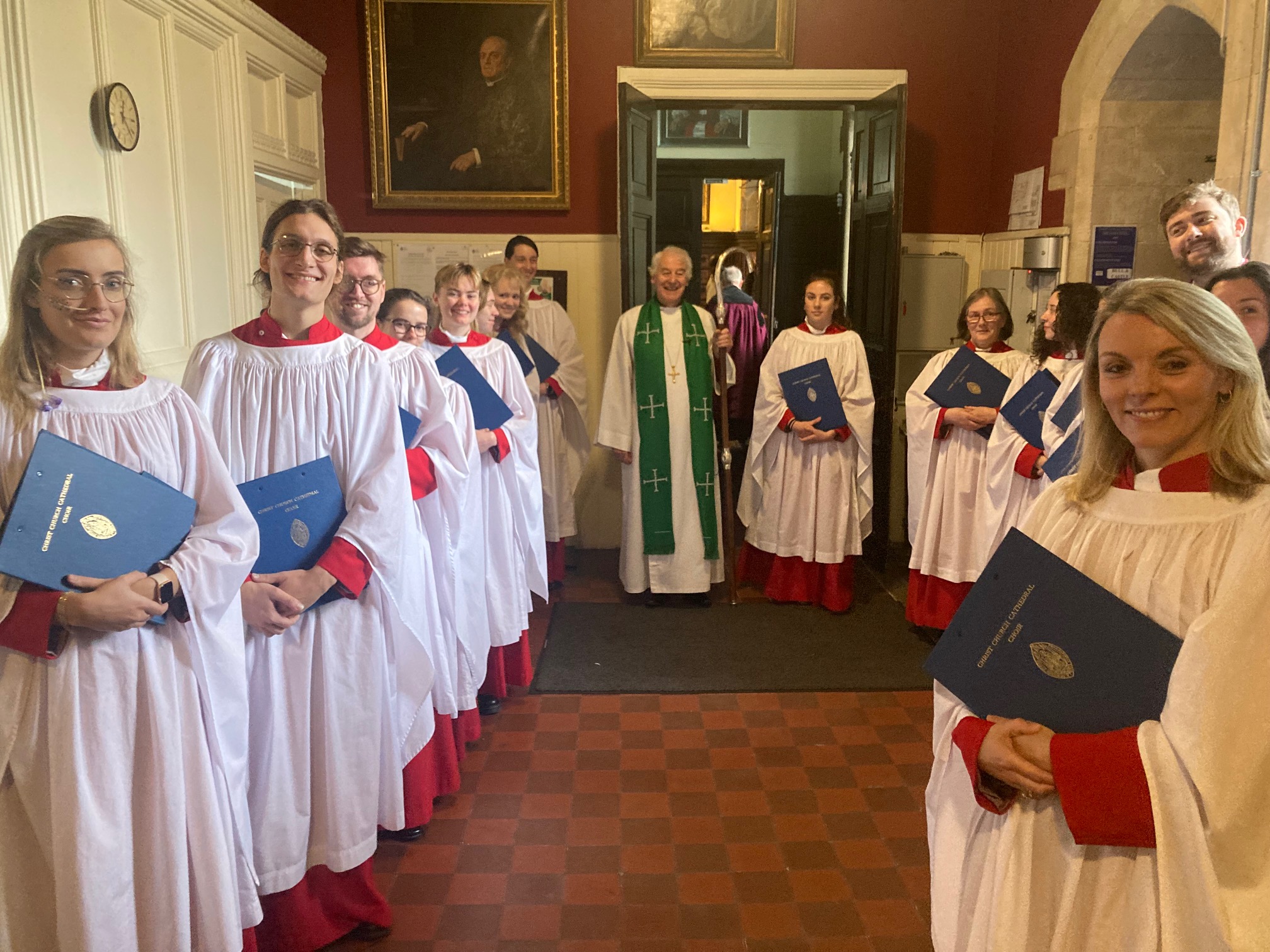 The Archbishop with the Cathedral Choir