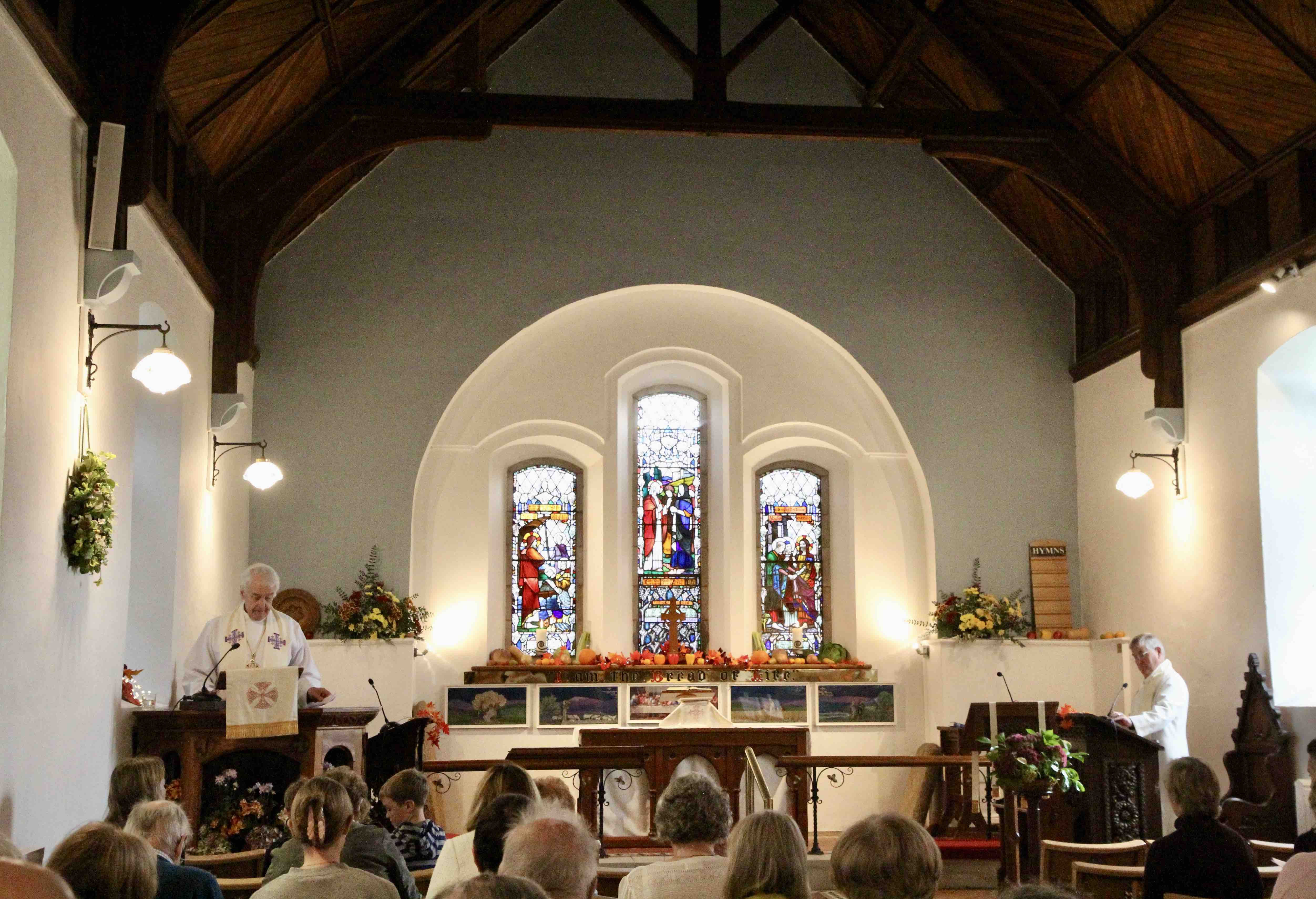 The Service of Thanksgiving at St Nahi's Church.