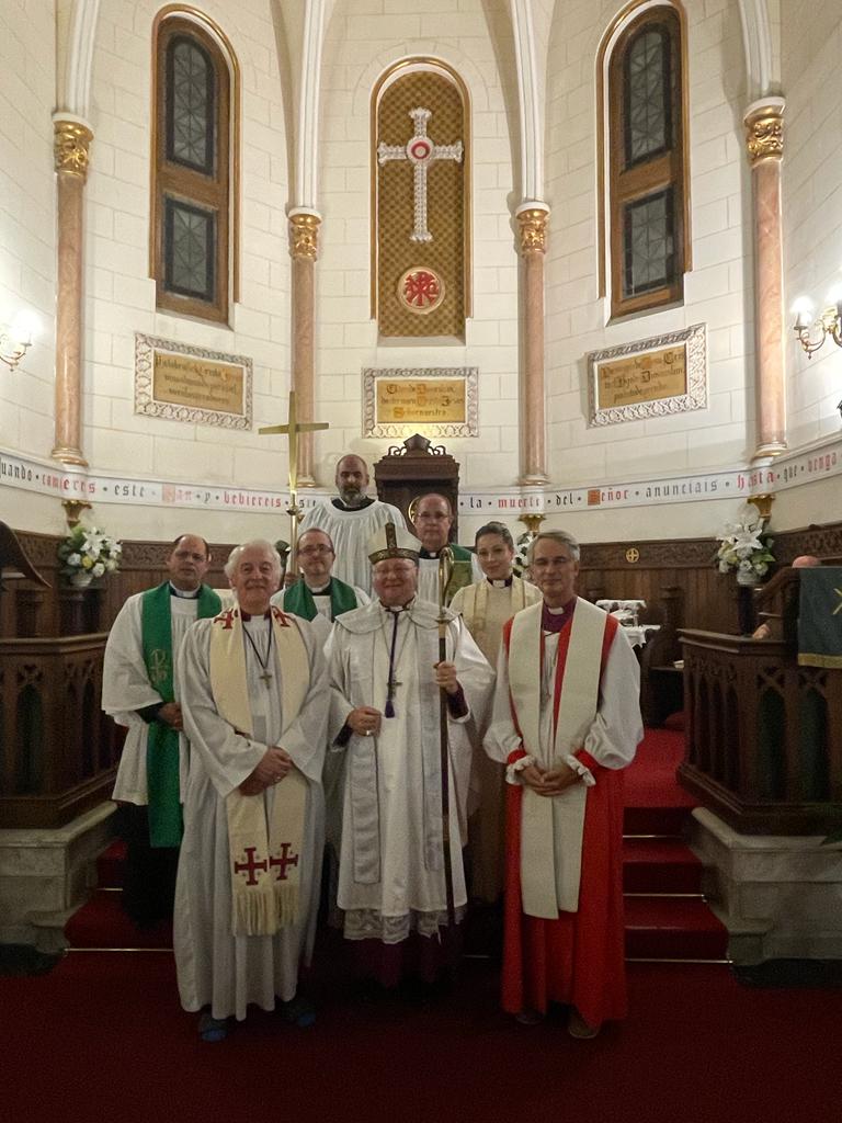 Participants in the Service of Holy Communion in Madrid Cathedral.