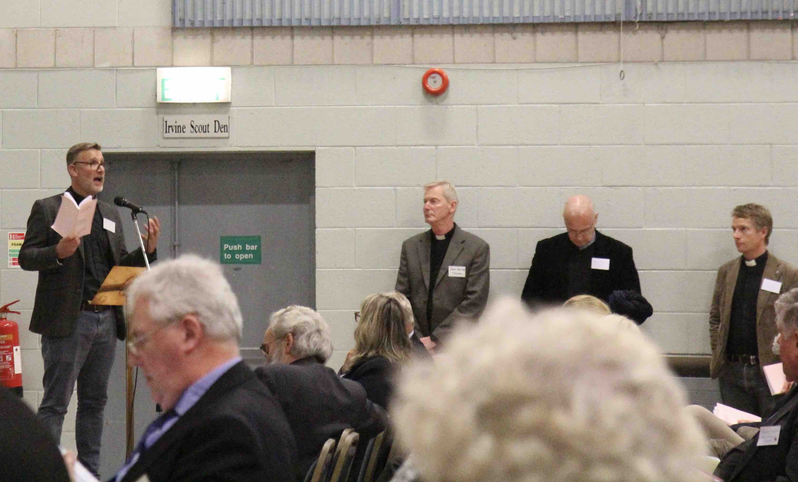 The Revd Rob Jones speaking to the report of Diocesan Councils.