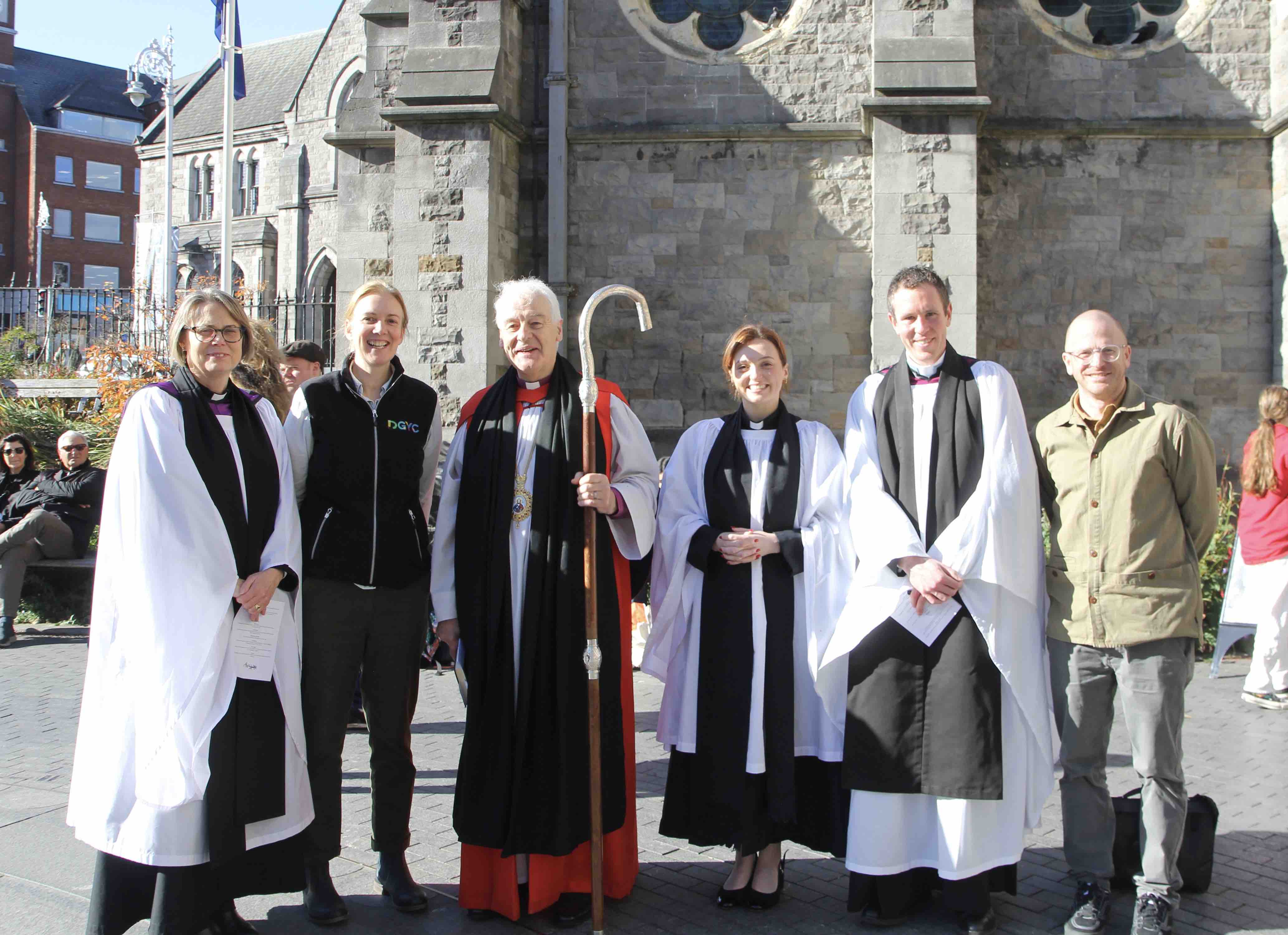 Organisers and speakers: the Revd Jane Burns, Emma Fawcett, Archbishop Michael Jackson, the Revd Natasha Quinn-Thomas, the Revd Sean Hanily and Michael Briggs.