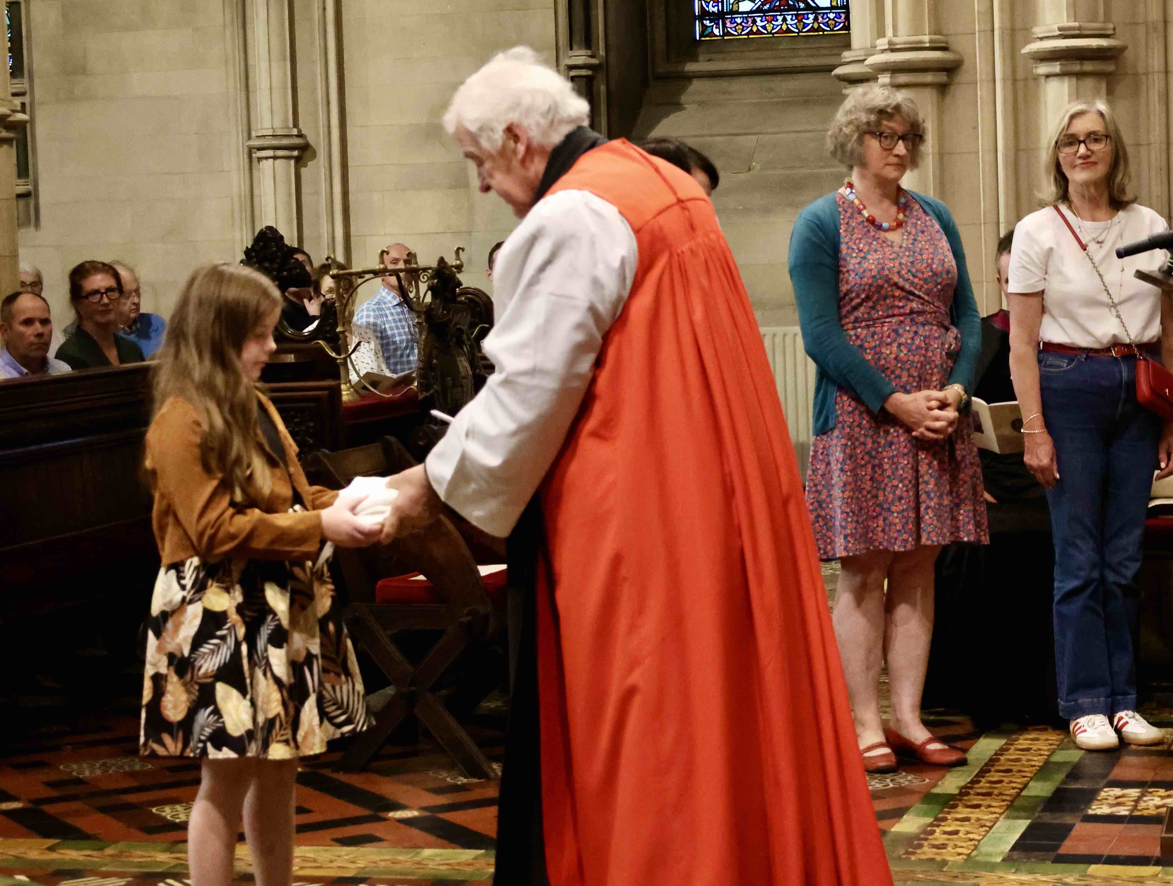 Members of the Christ Church Cathedral Group of Parishes bring forward symbols of ministry.
