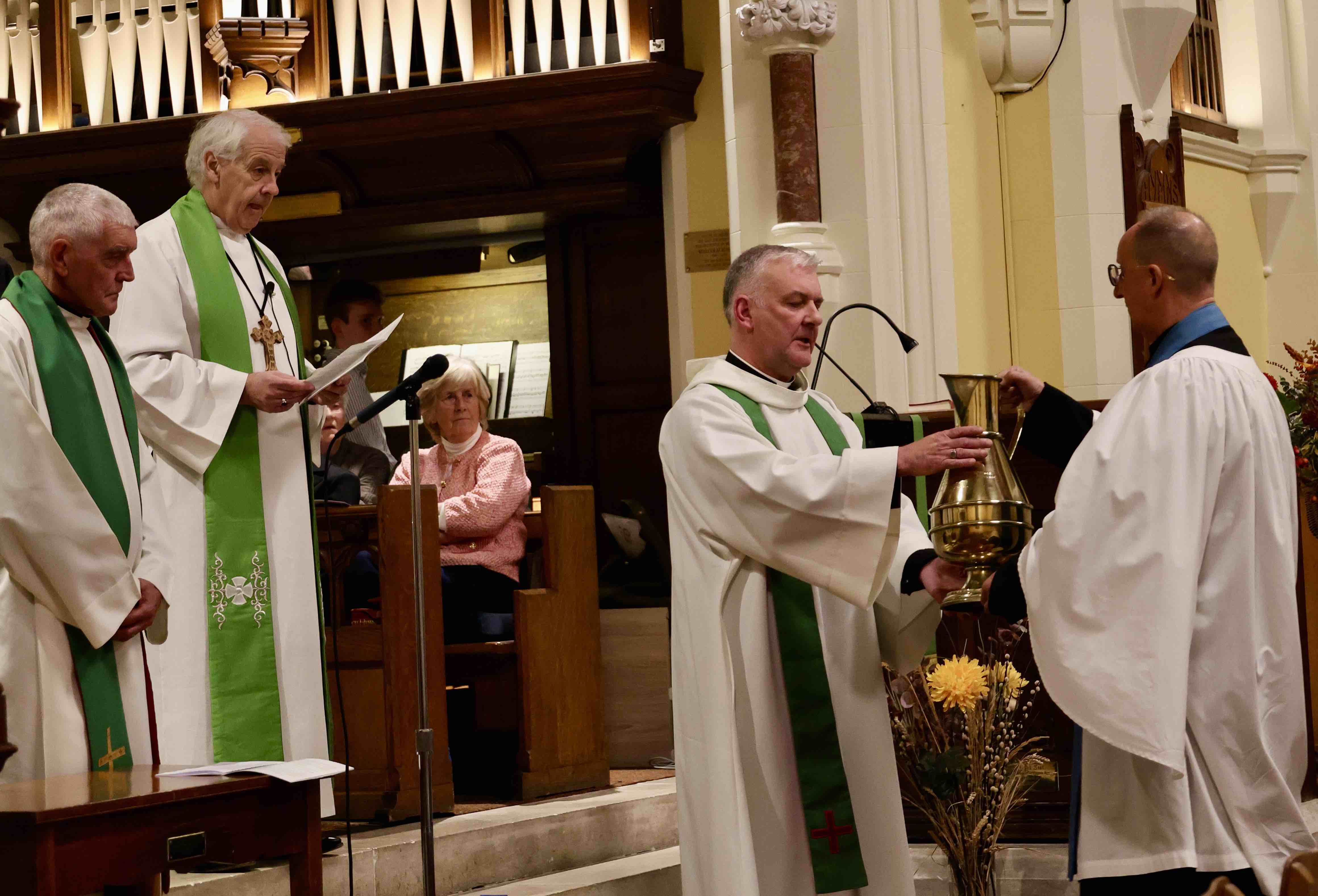 Presenting the symbols of ministry.