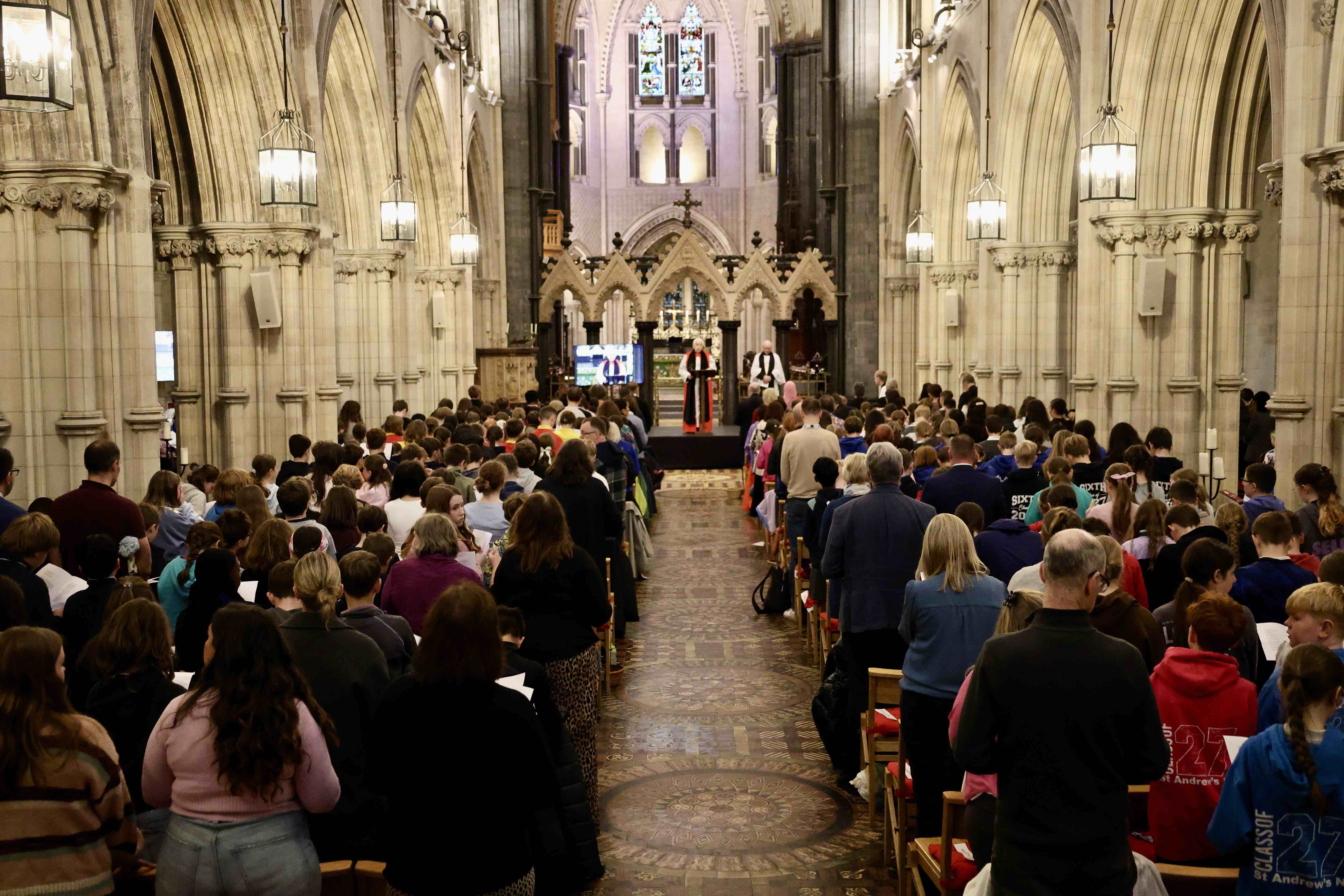 Pupils from all over the dioceses filled Christ Church Cathedral.