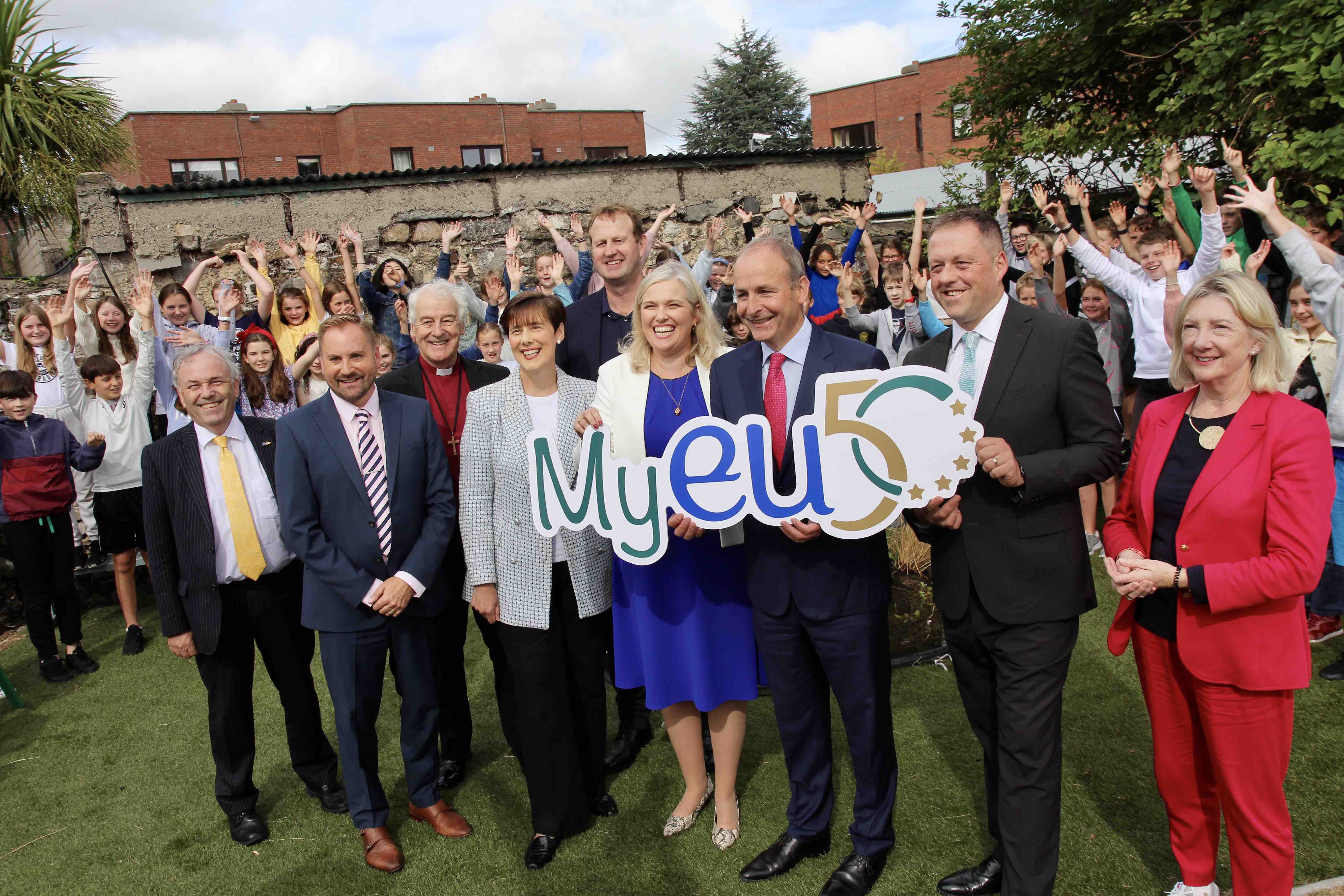 The launch of the MyEU50 competition at KPS in Rathmines.