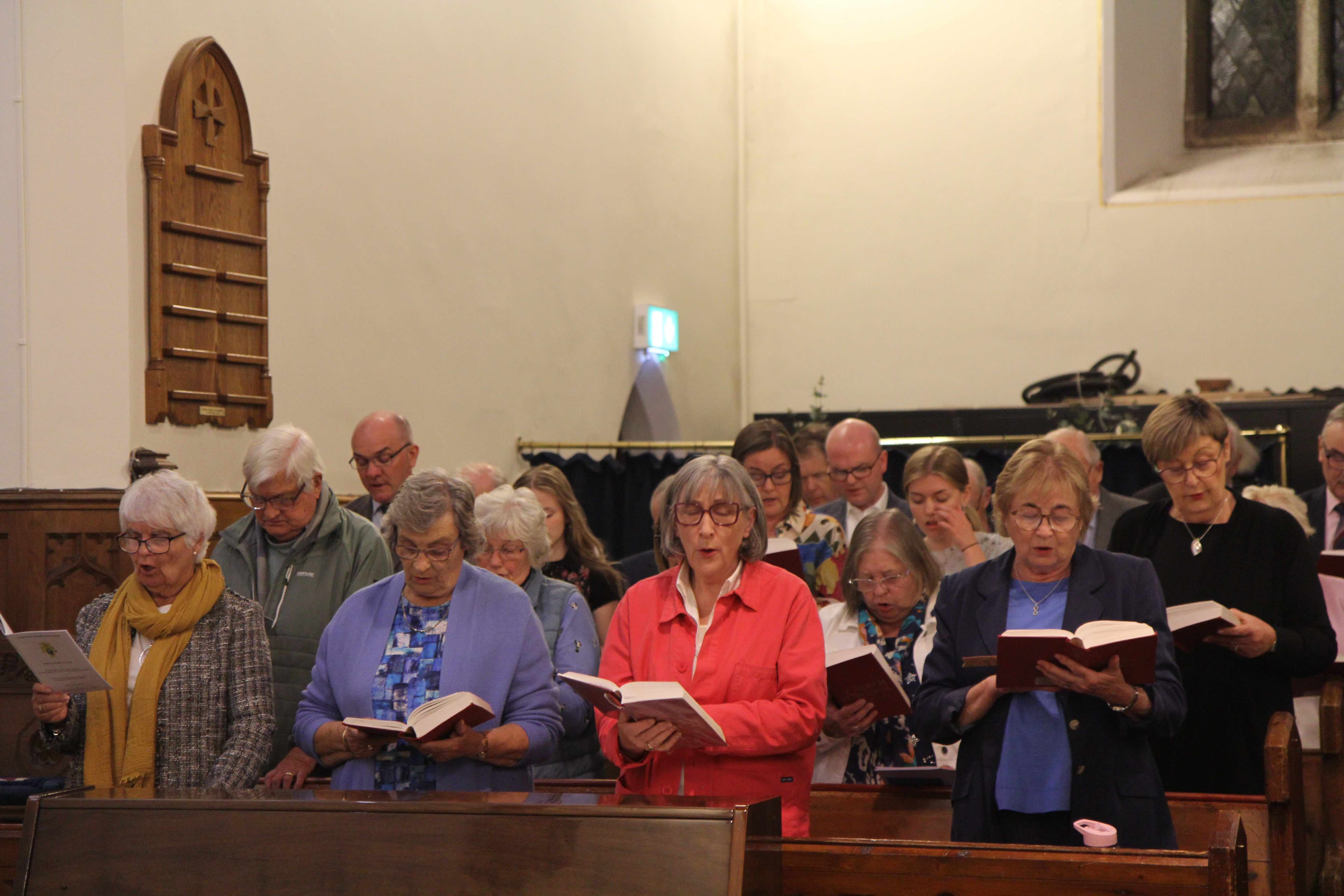 Members of the choir of Holy Trinity Killiney.