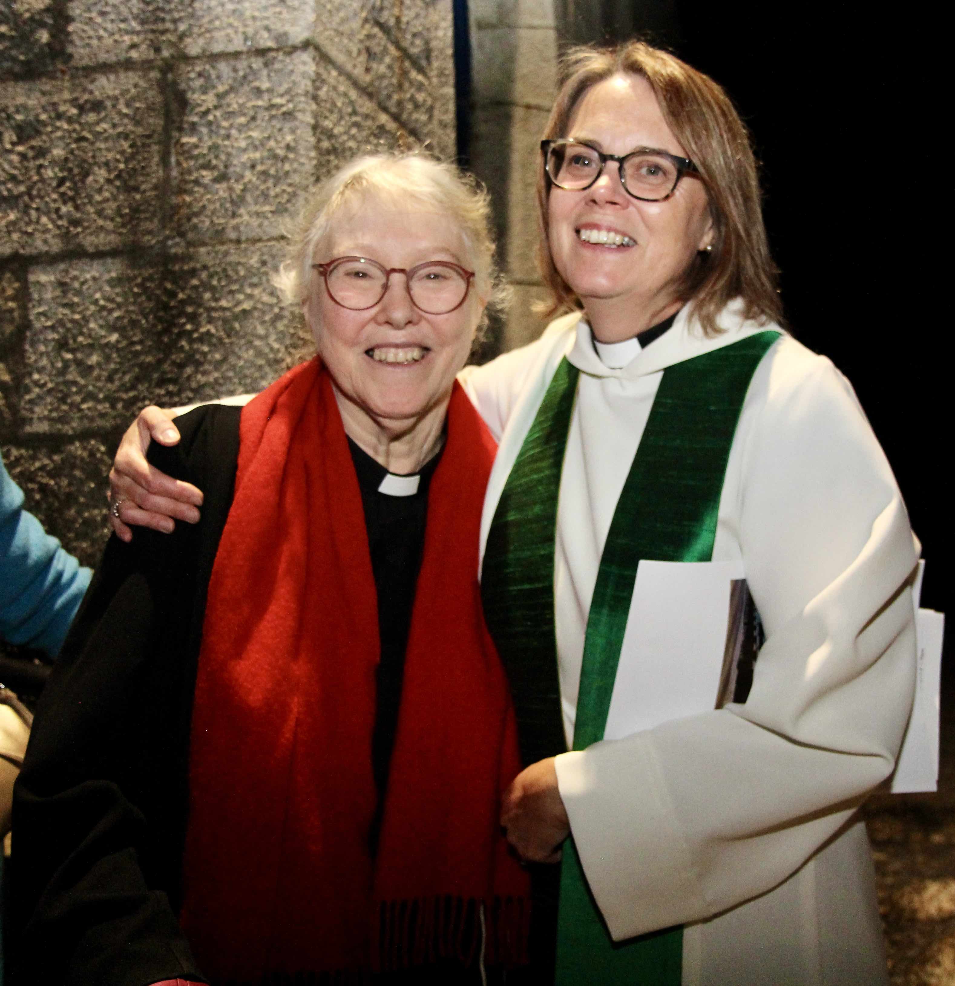 The Revd Olive Donohoe and the Revd Jane Burns.