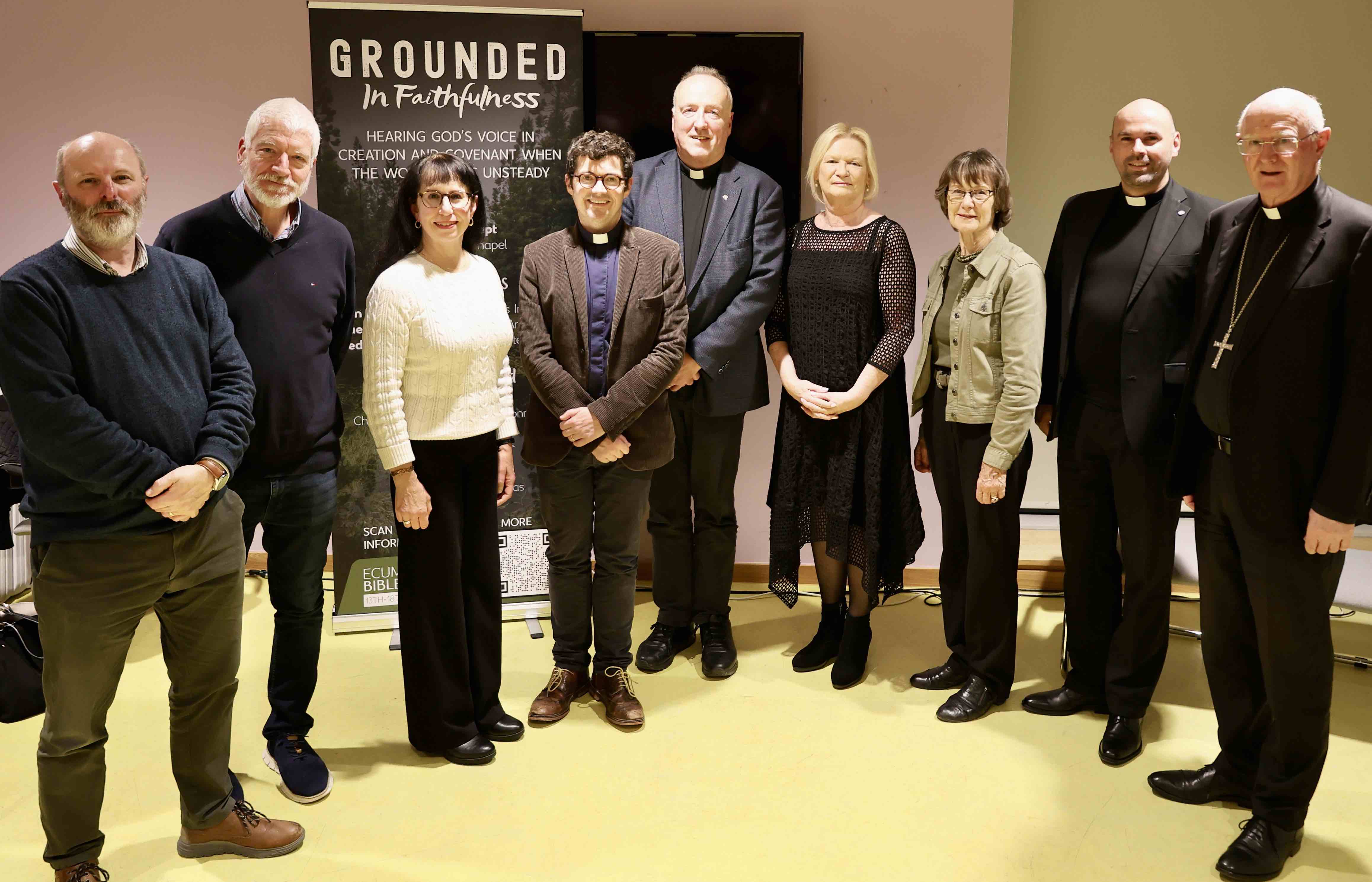 Thinking Allowed - The Revd Alan Boal, The Revd Nick Park, Ms Judith Charry, the Revd Dr Chris MacBruithin, the Revd Kevin Conroy, Ms Eileen Dunne, Ms Gillian Kingston, the Revd Florian Von Issendorff and Archbishop Dermot Farrell.