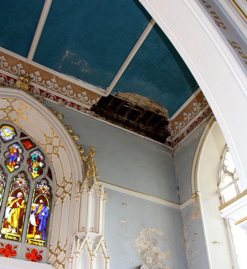 St Columba's Damage