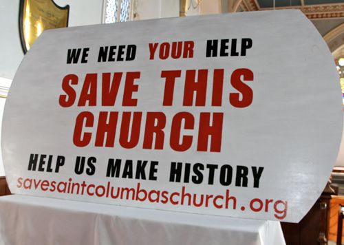 Save Our Church Sign