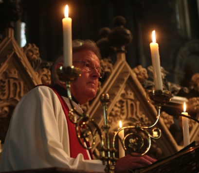 Revd Canon Desmond Sinnamon Preaching in Christ Church Cathedral