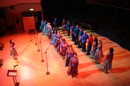 Discovery Gospel Choir on stage at MU Award Show