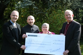 Archbishop Receives Cheque for USPG Ireland