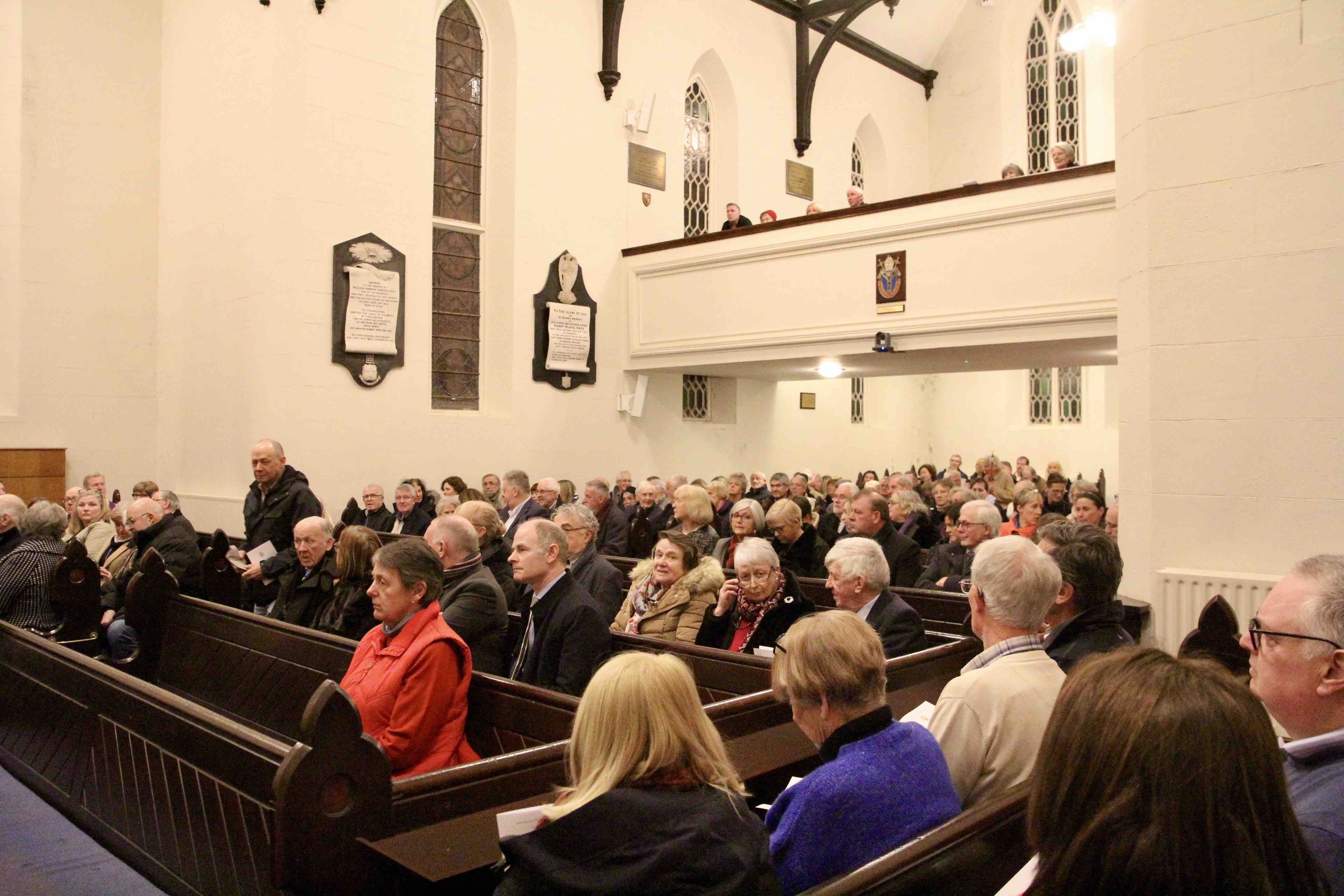 The congregation in St Patrick's Church, Dalkey.