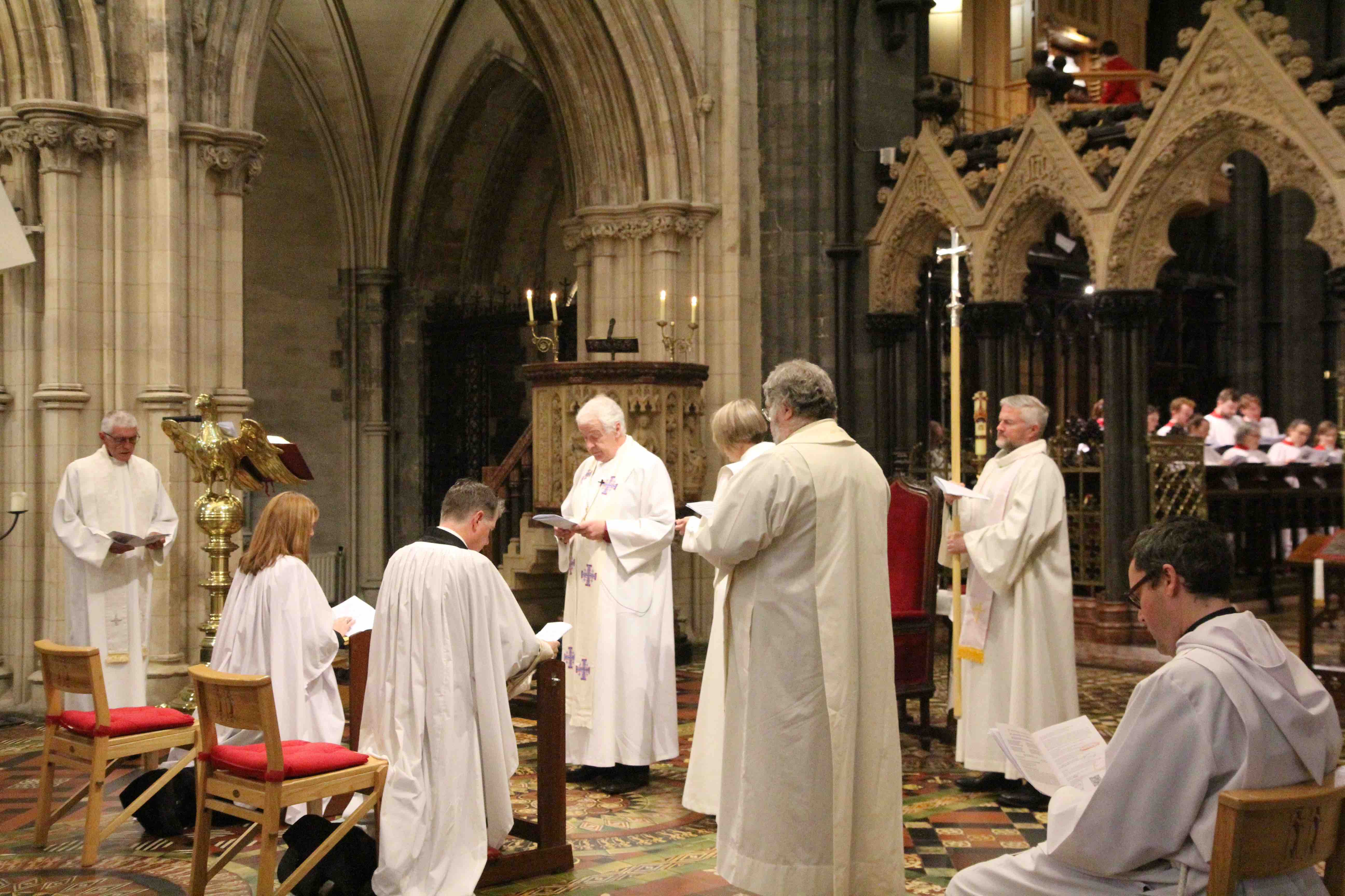 The ordination to the diaconate of the Revd Caroline Brennan and the Revd Mathew McCauley.