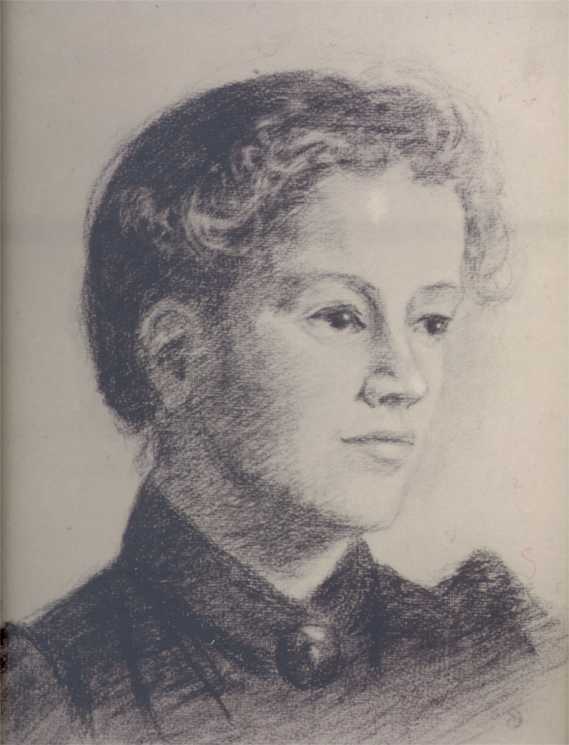 Portrait of Rosamond Emily Stephen aged 23 by her sister, Dorothea Stephen, 1892. RCB Library Collection.