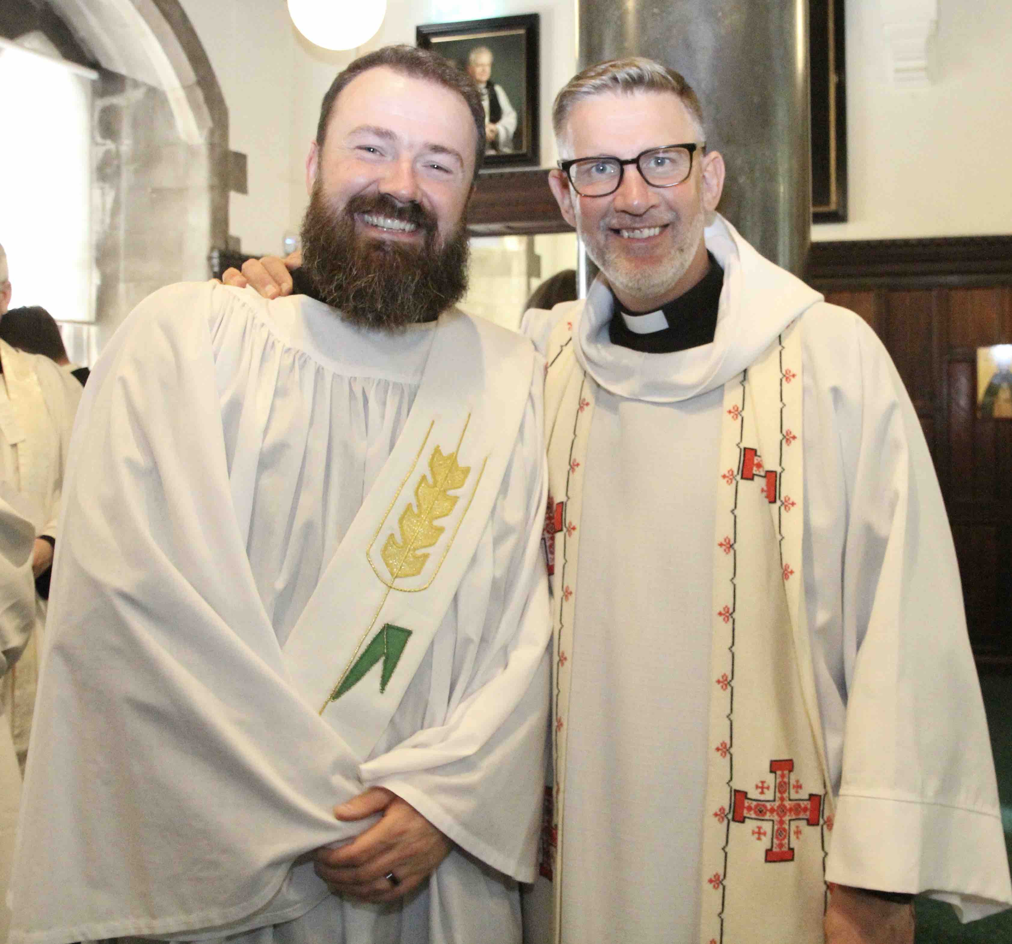 The Revd Scott Evans and the Rector of Rathmines with Harolds Cross, the Revd Rob Jones.