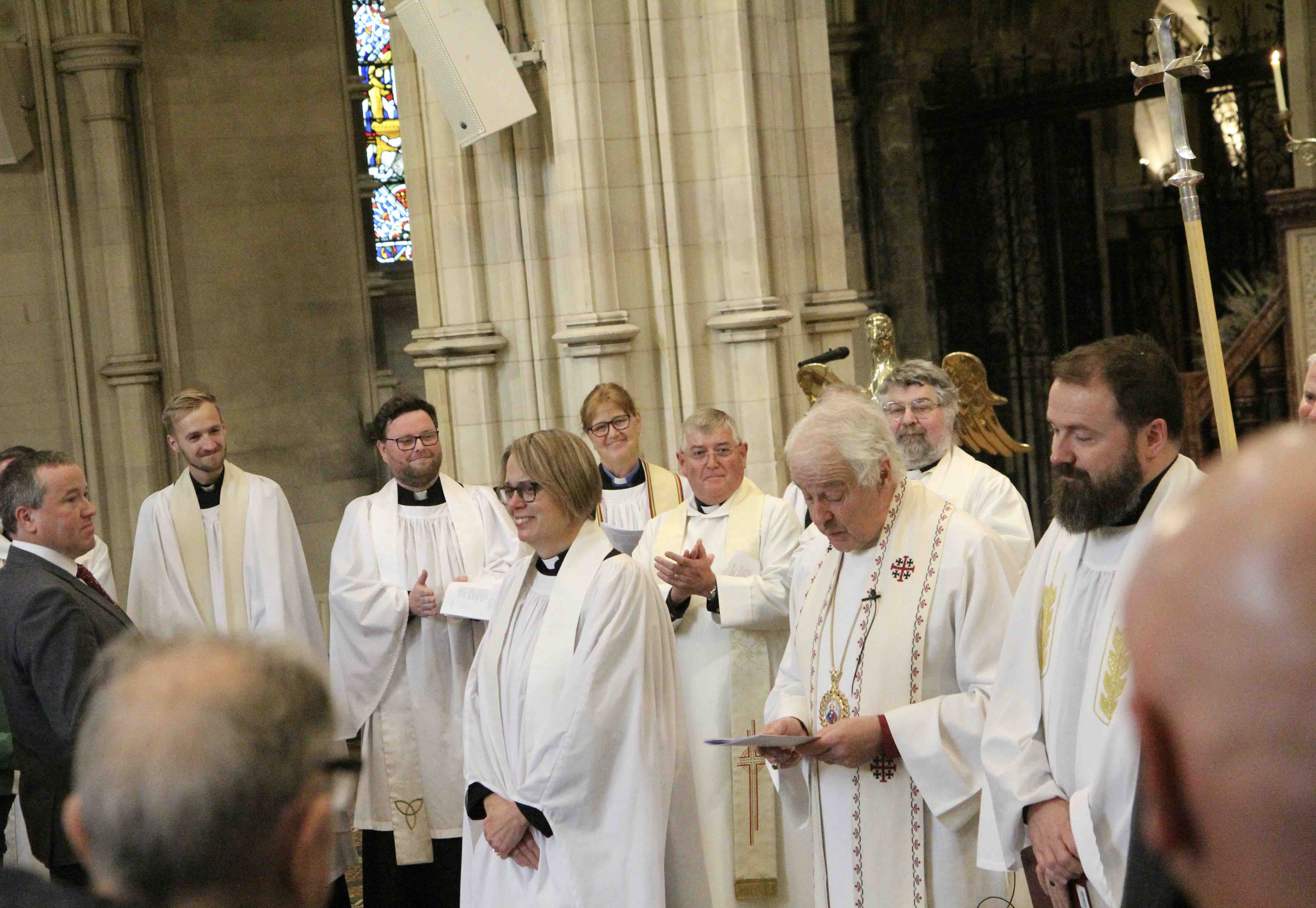 The Revd Jane Burns and the Revd Scott Evans are congratulated on their ordination.